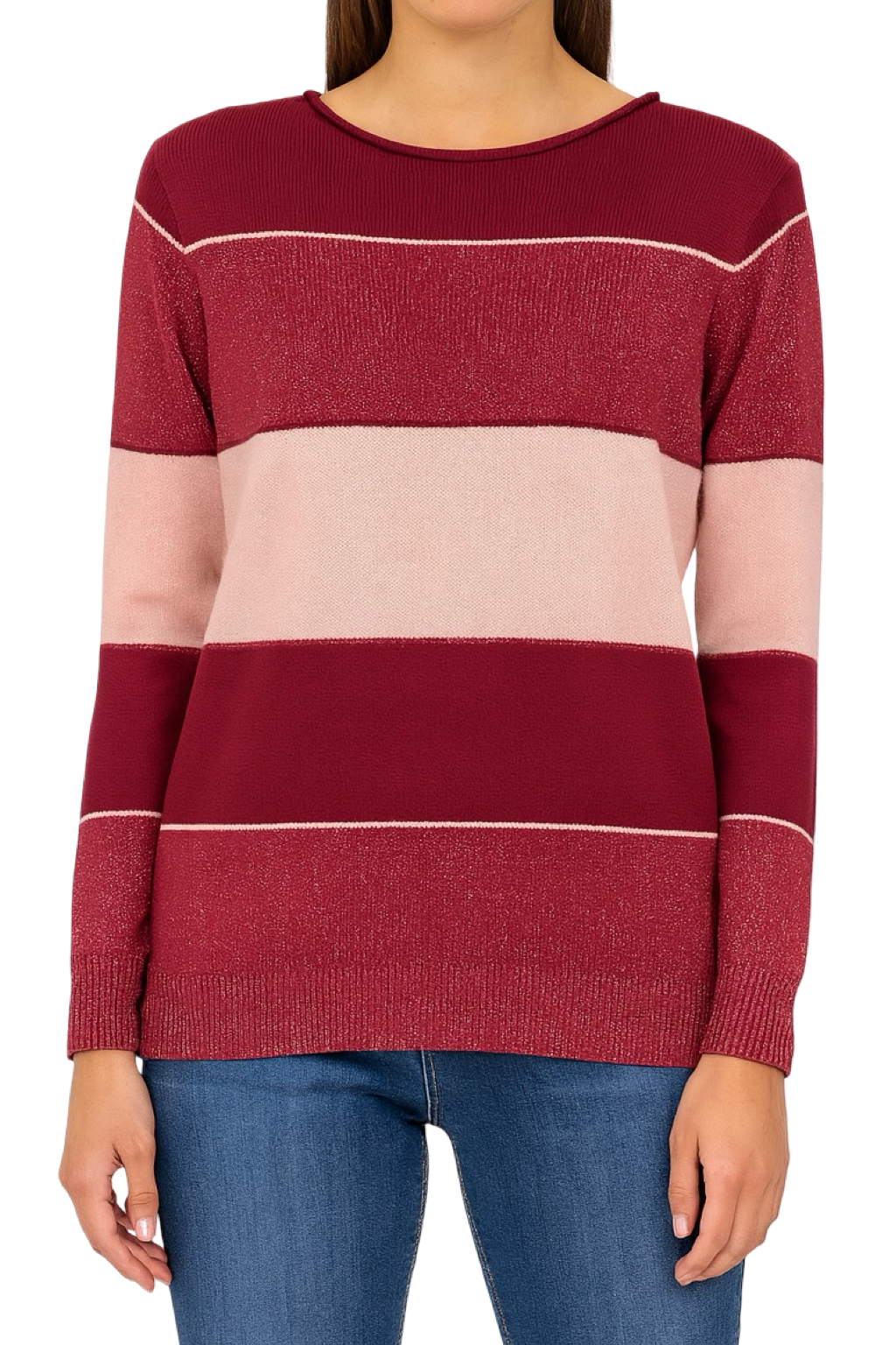 Maglia Righe Glitter