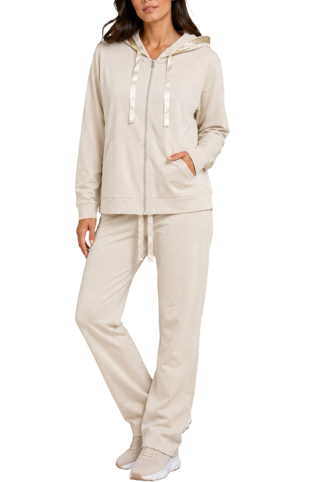 Tuta donna Cappuccio Pailettes