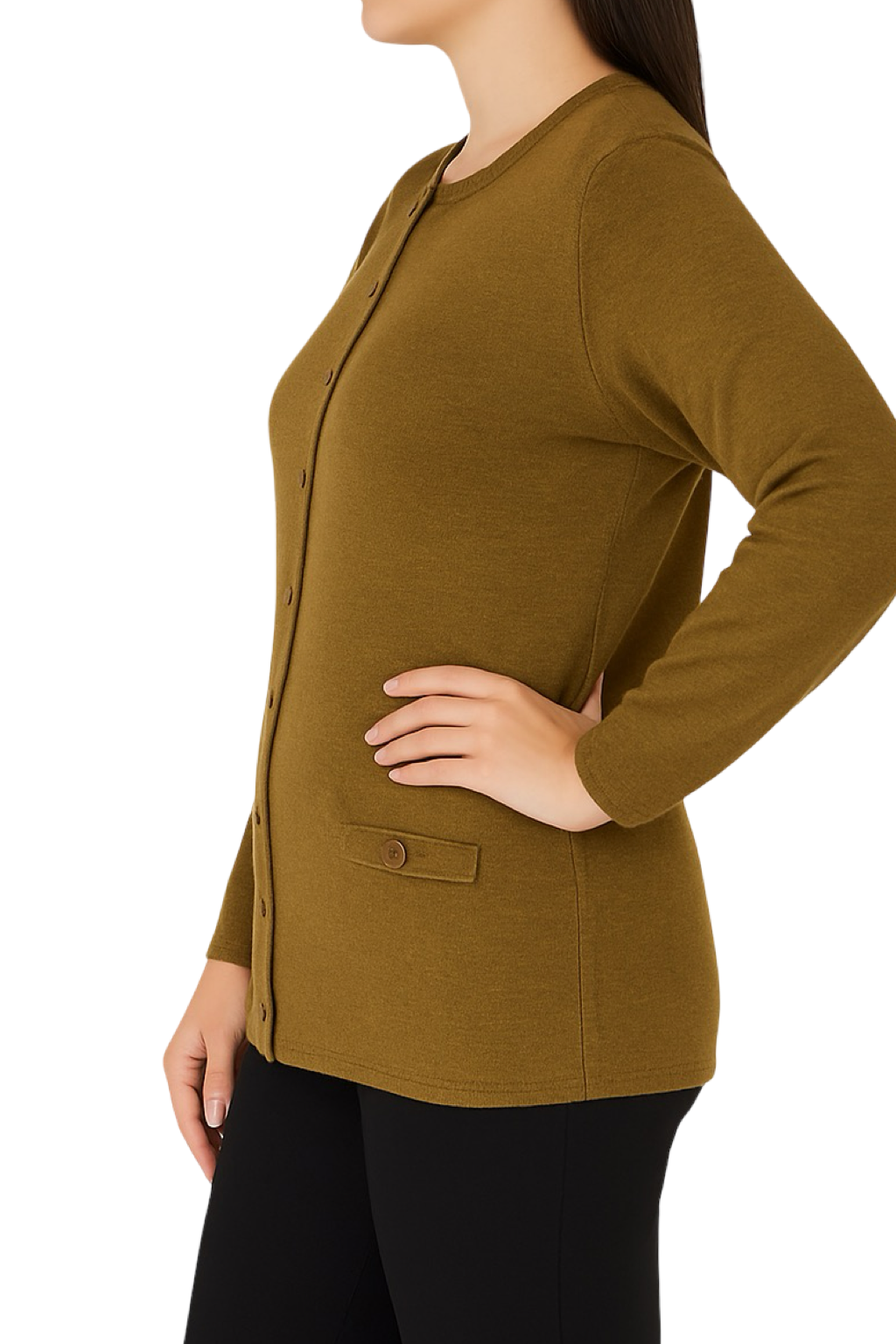 Cardigan Girocollo
