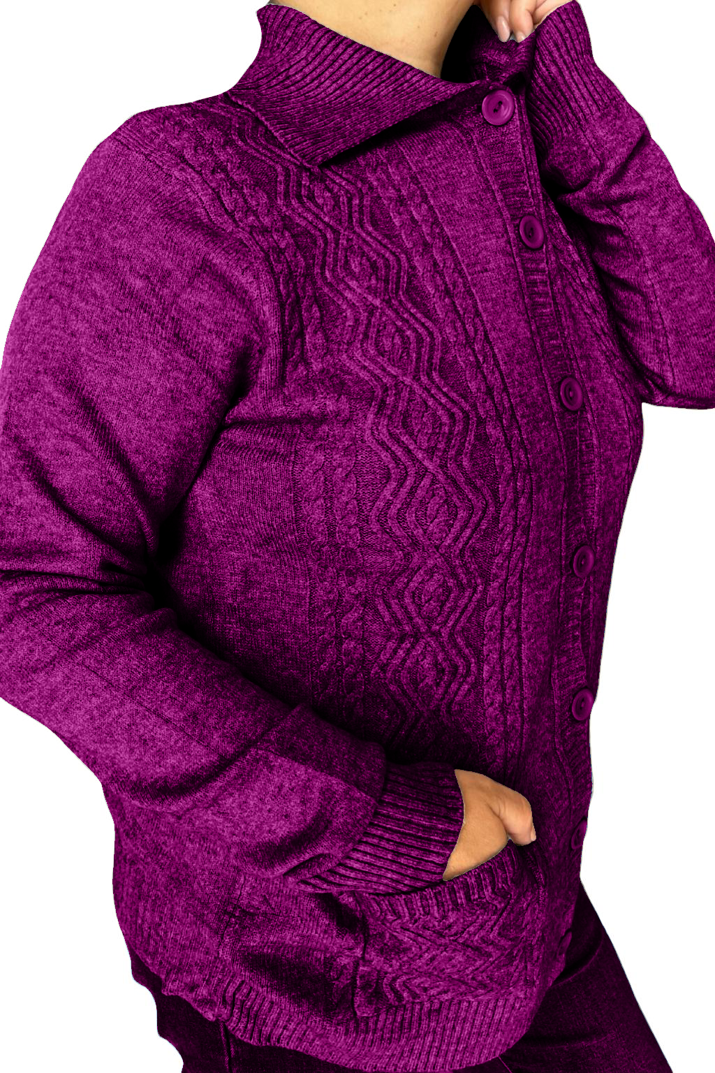 Cardigan con bottoni