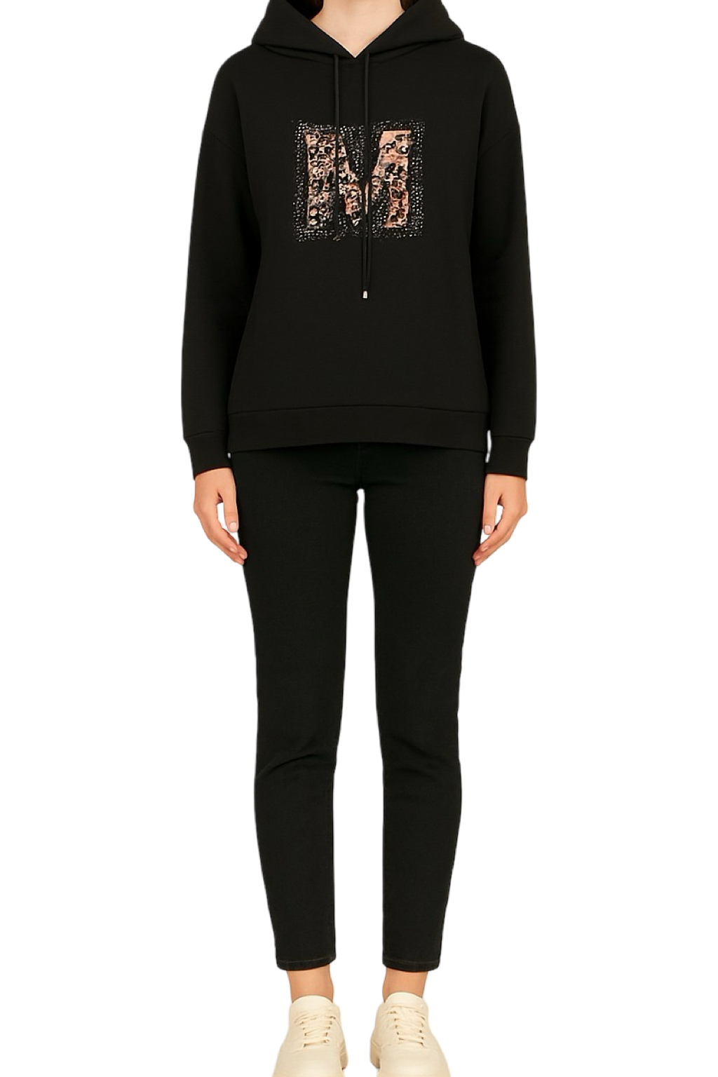 Felpa Comfort Stampa Maculata