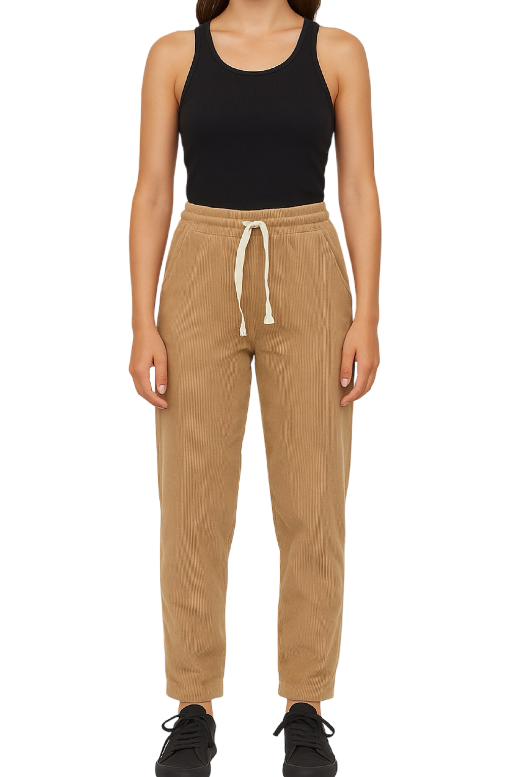 Pantaloni a costine in velluto