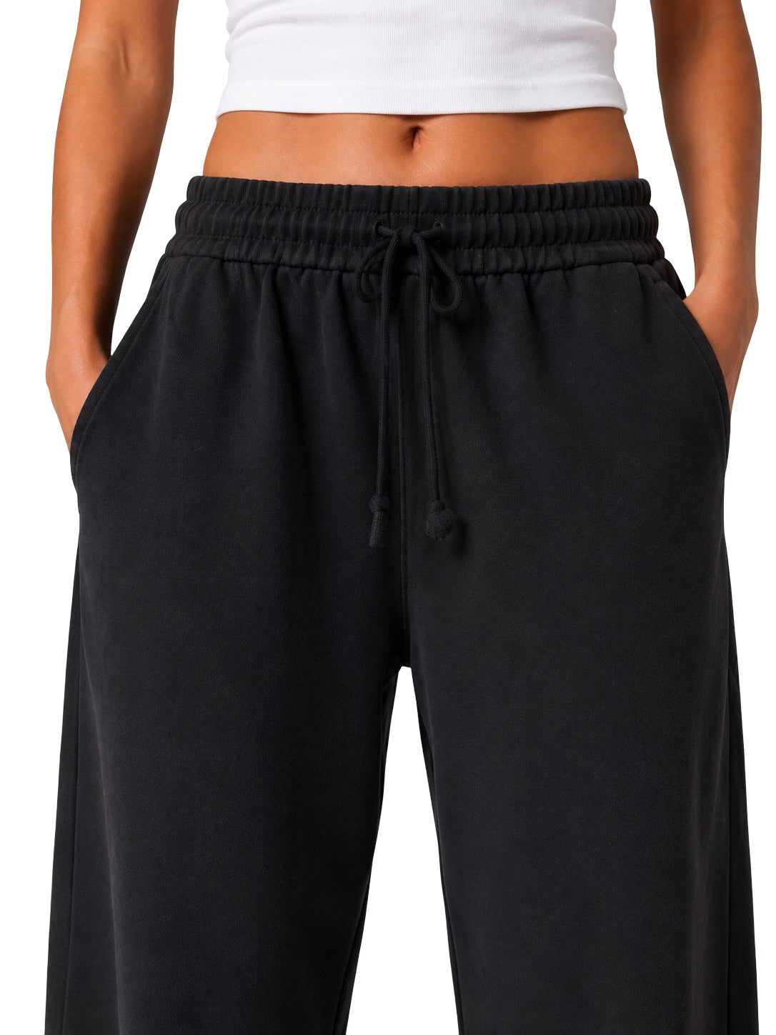 Pantaloni con elastico in vita