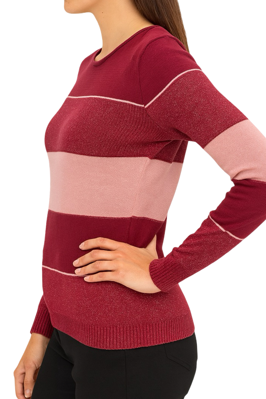 Maglia Righe Glitter