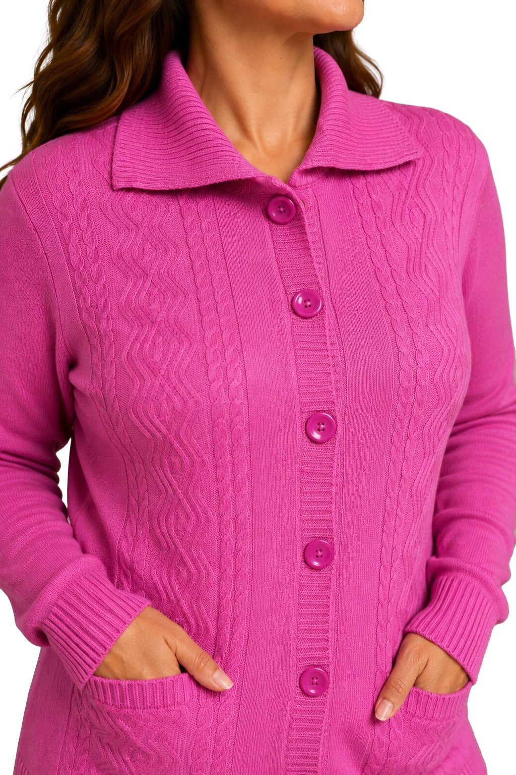 Cardigan Bottoni e Tasche