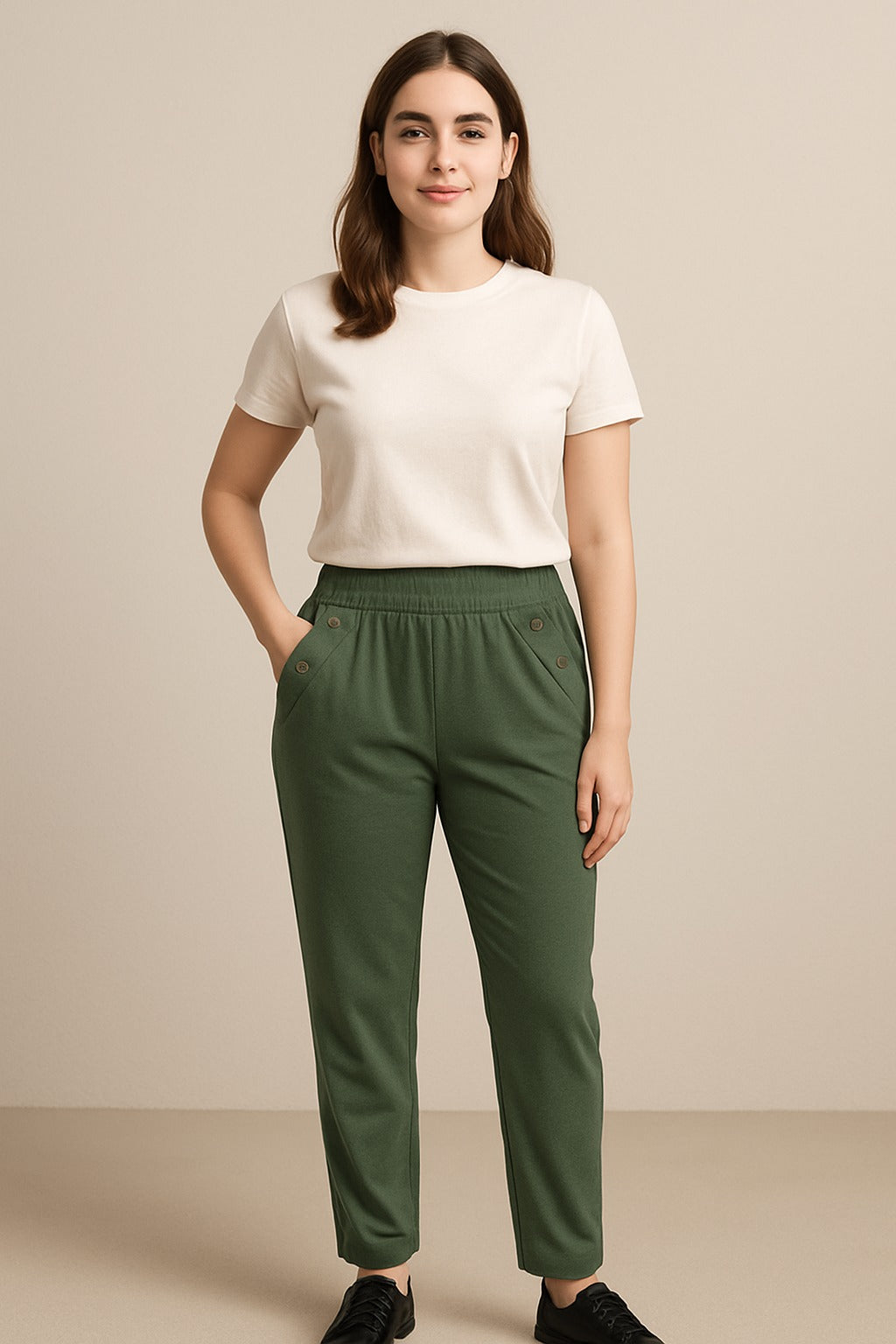 Pantaloni Basic con elastico