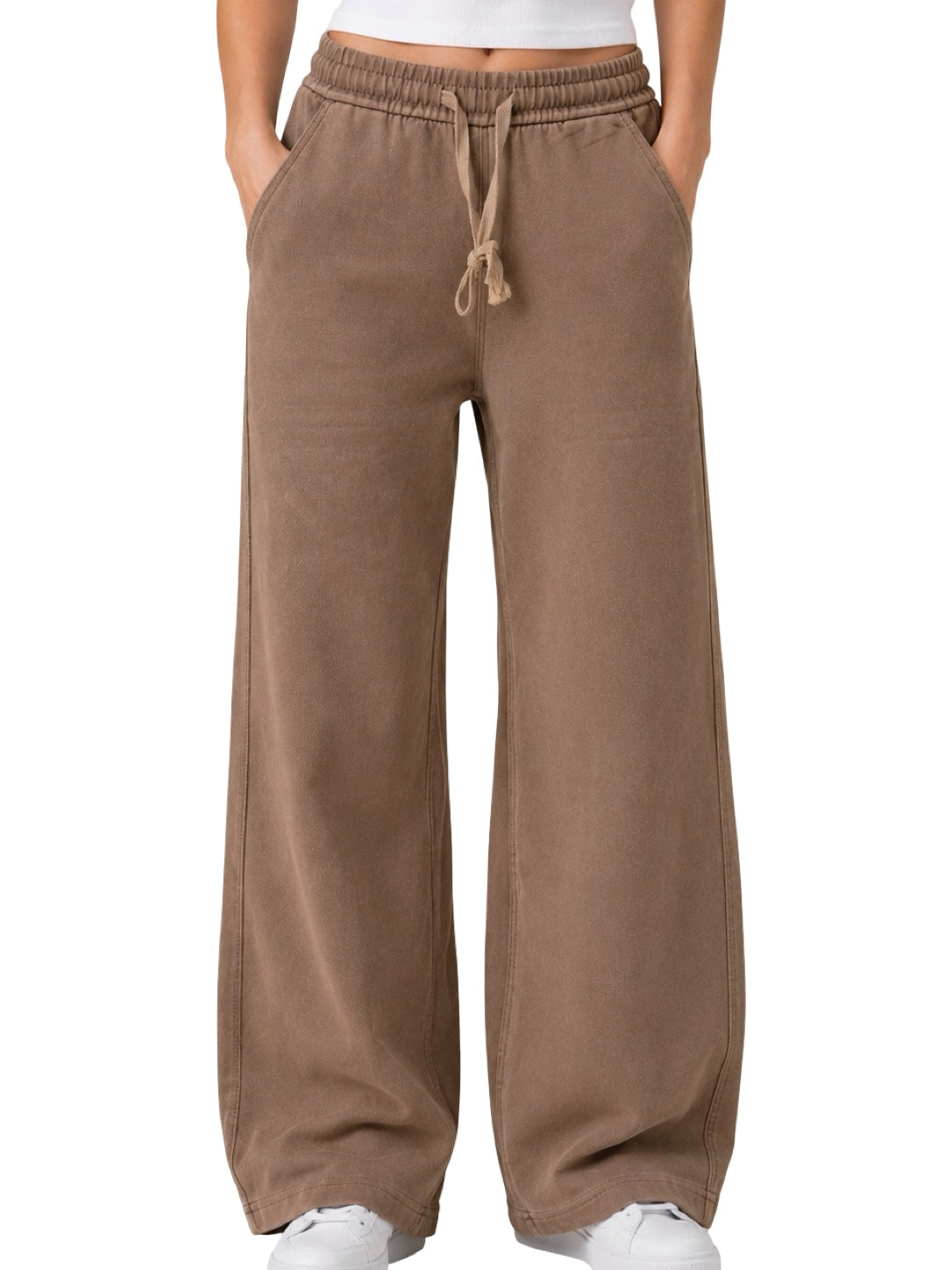 Pantaloni con elastico in vita