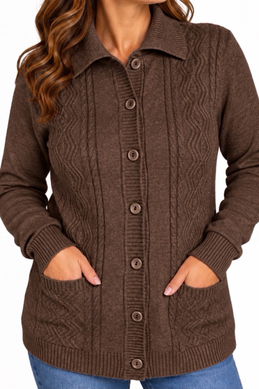Cardigan Bottoni e Tasche