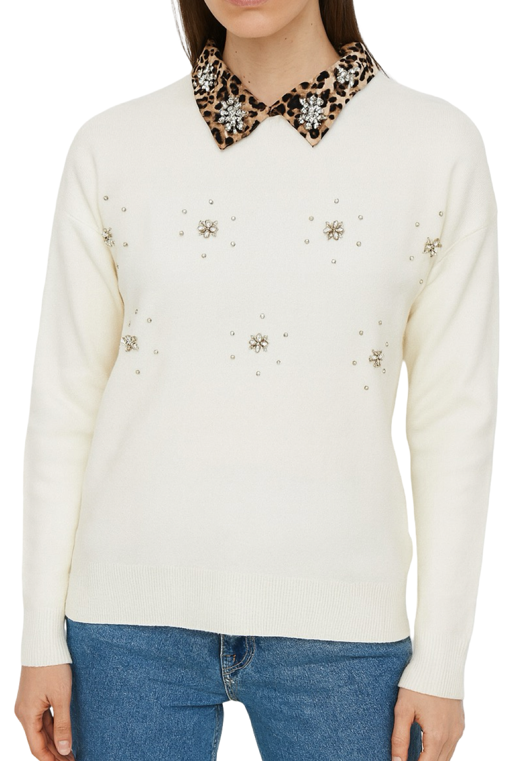 Maglia Colletto Fantasia