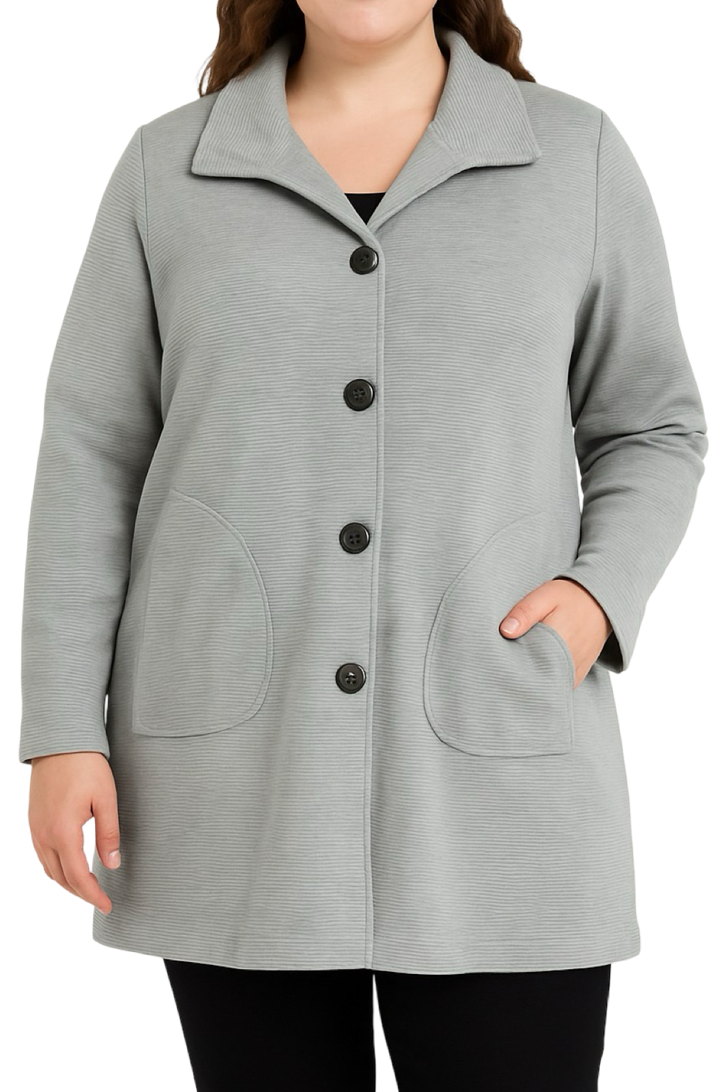 Giacca Stile Cappotto con tasconi