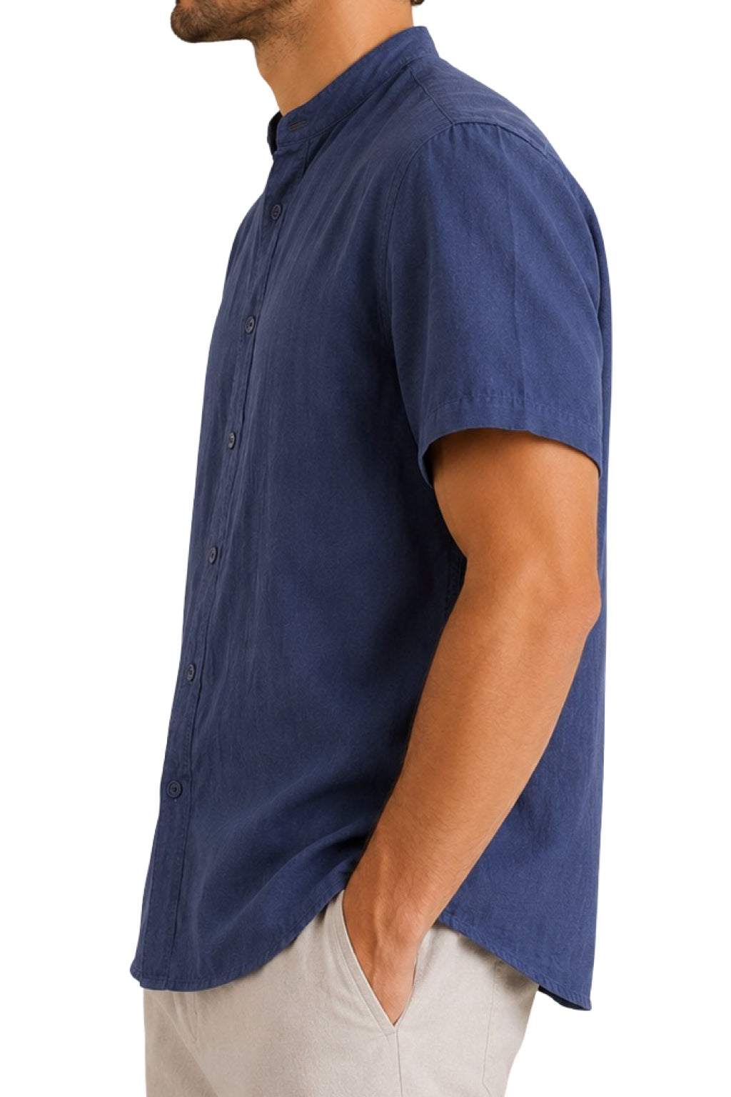 Camicia Lino Manica Corta