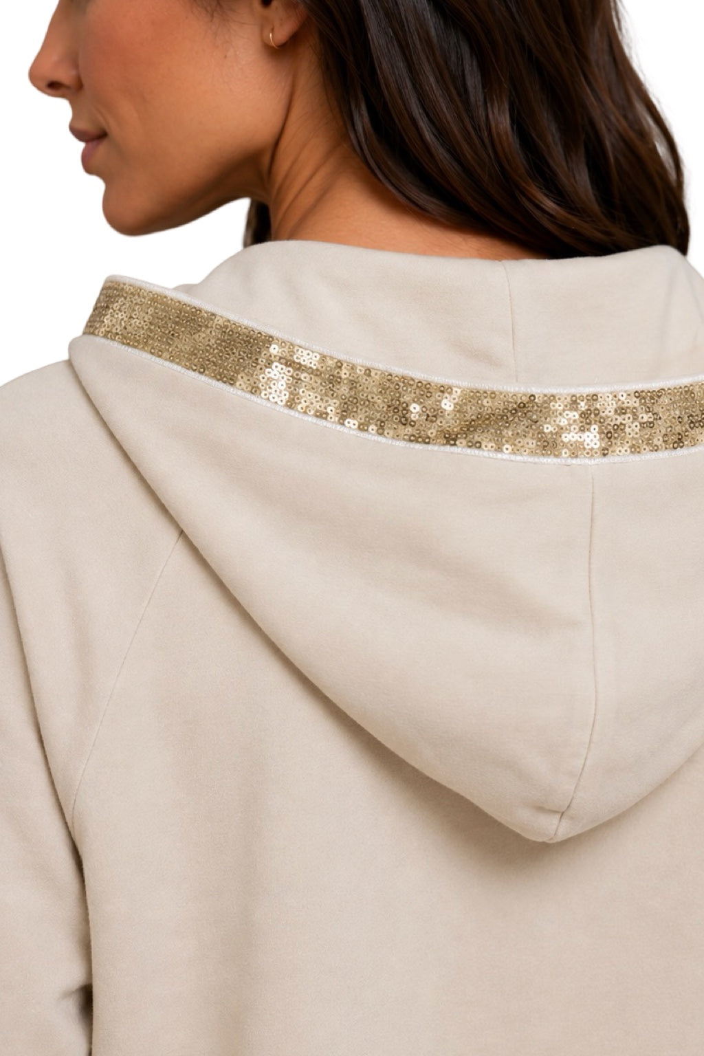 Tuta donna Cappuccio Pailettes