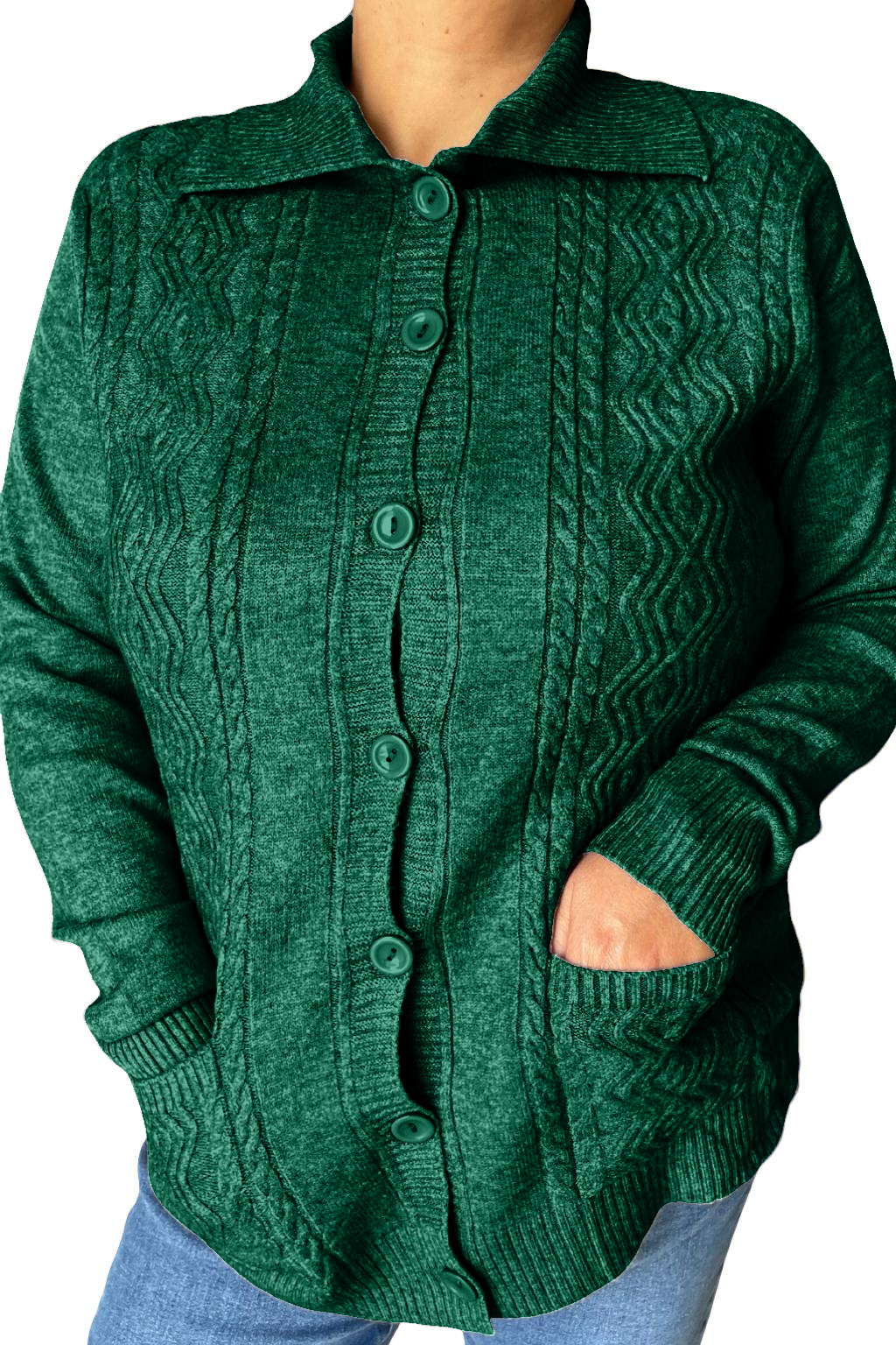 Cardigan con bottoni