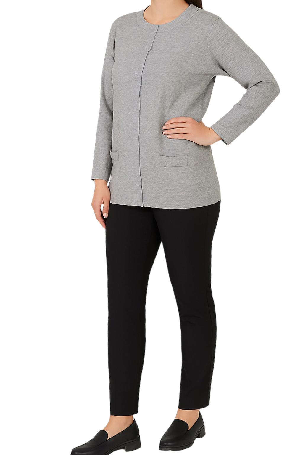 Cardigan Girocollo