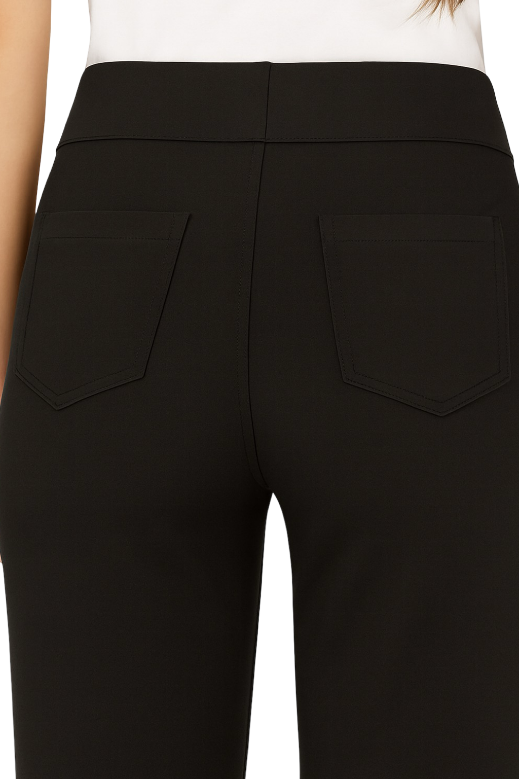 Pantaloni Vita Alta con Bottoni