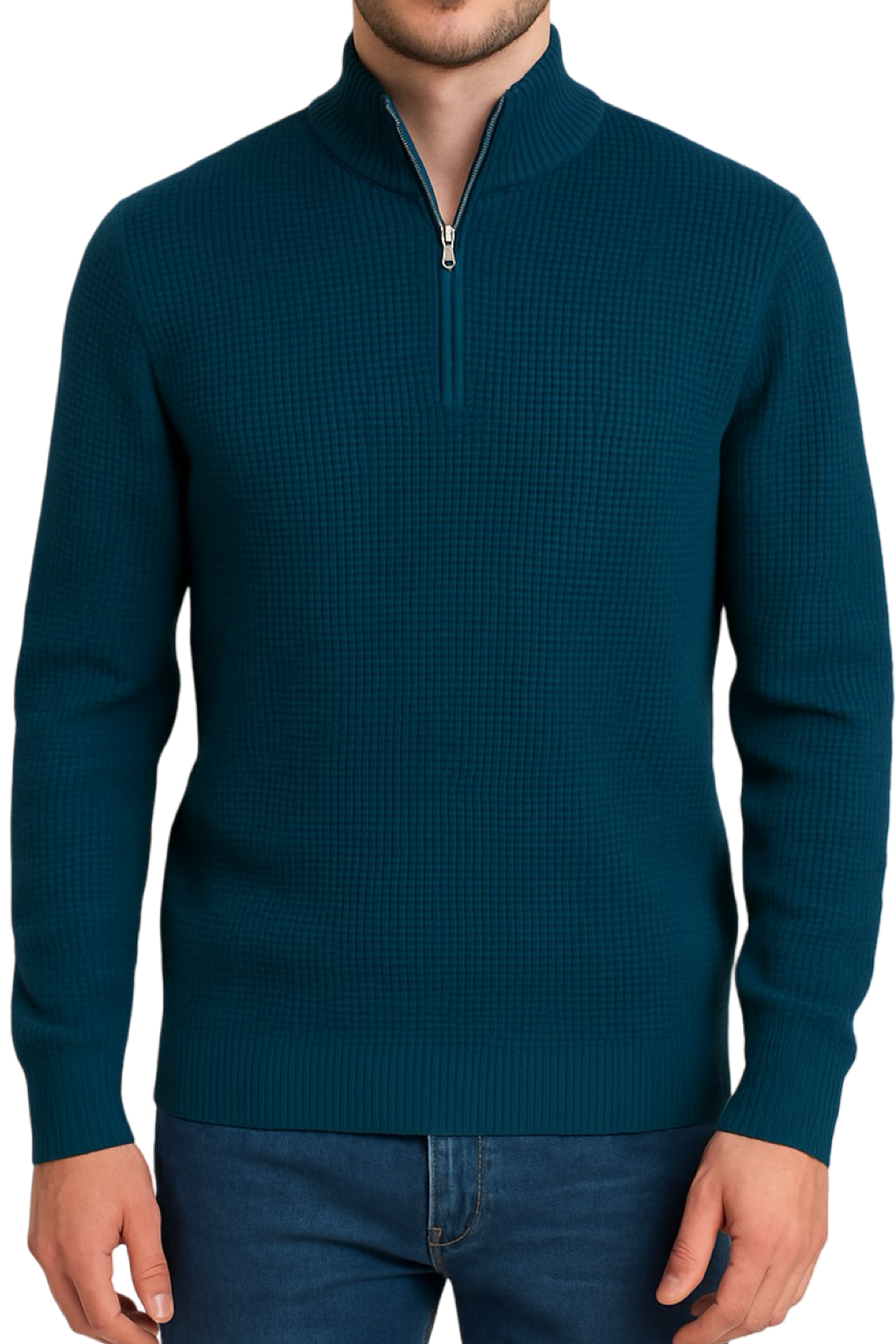 Maglione Mezza Zip Uomo