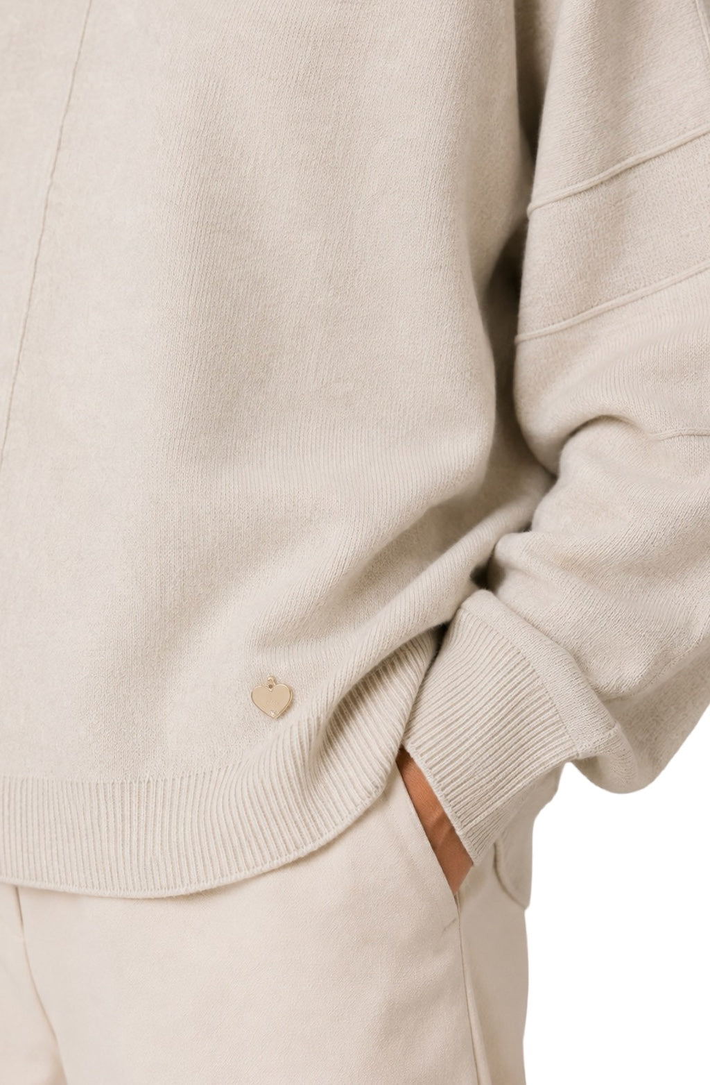 Maglia con Paillettes sulle maniche