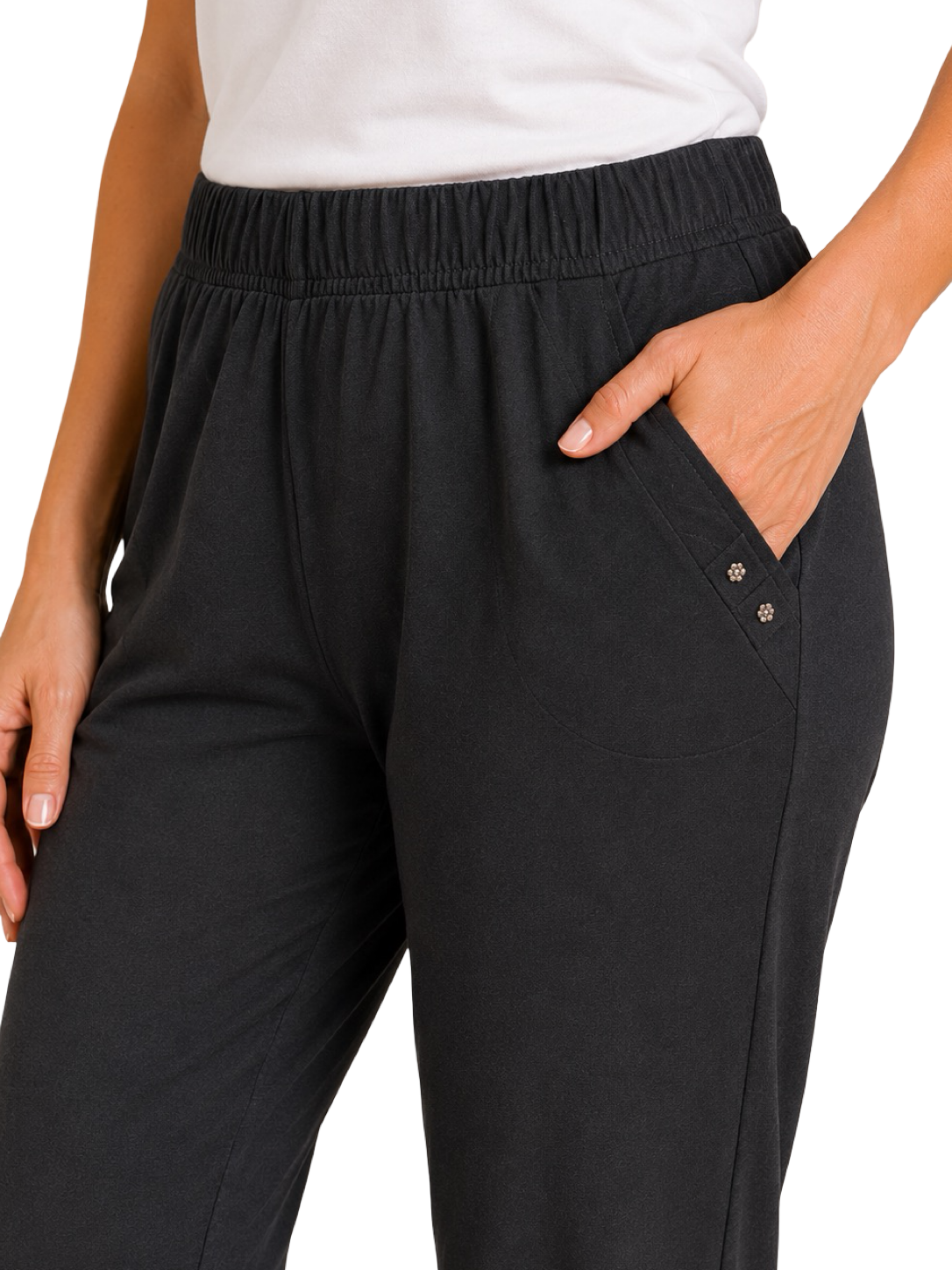 Pantaloni Capri con elastico