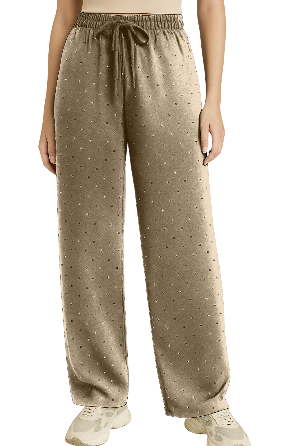 Pantaloni palazzo brillantini