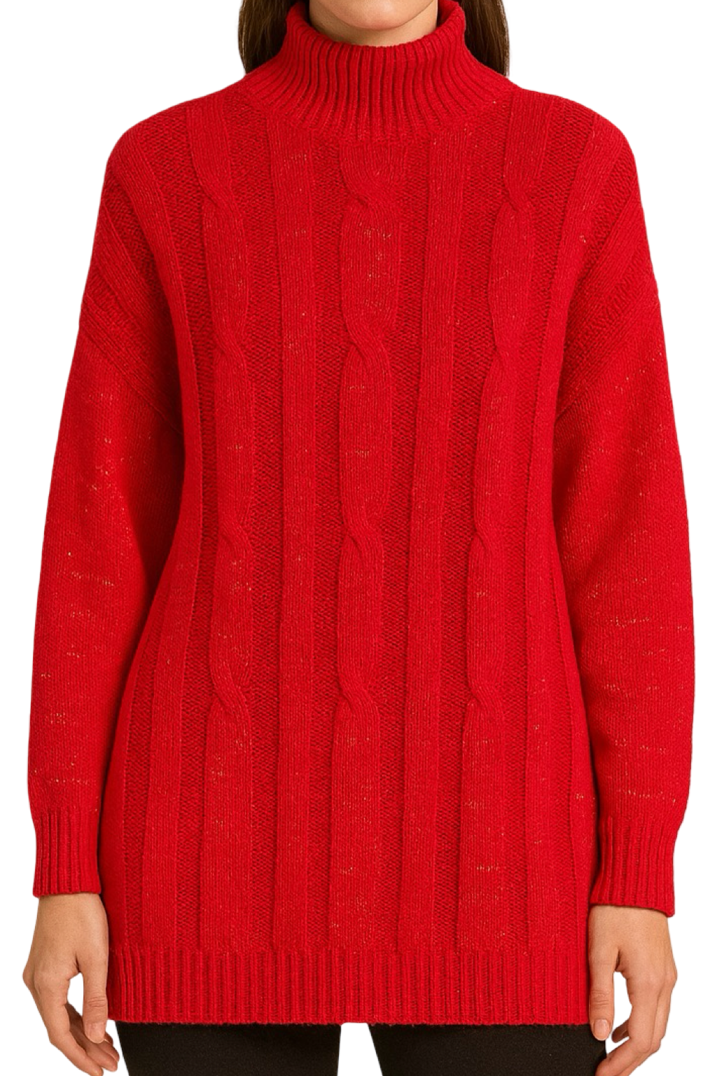 Maglione Lungo Glitter Natalizio