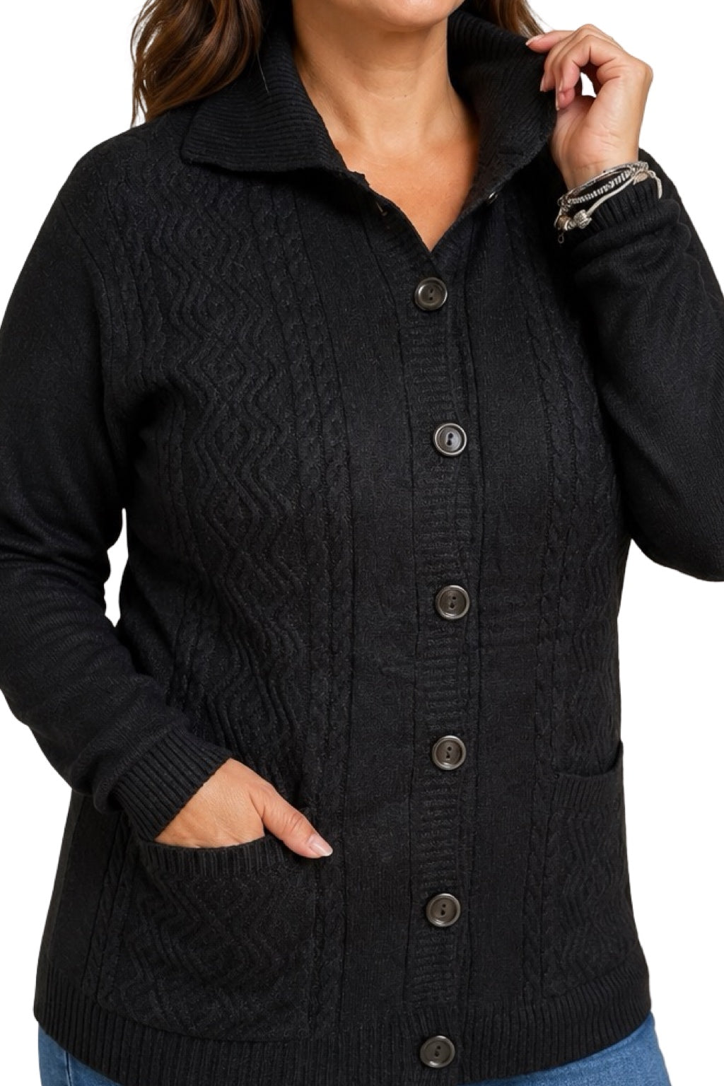 Cardigan Bottoni e Tasche