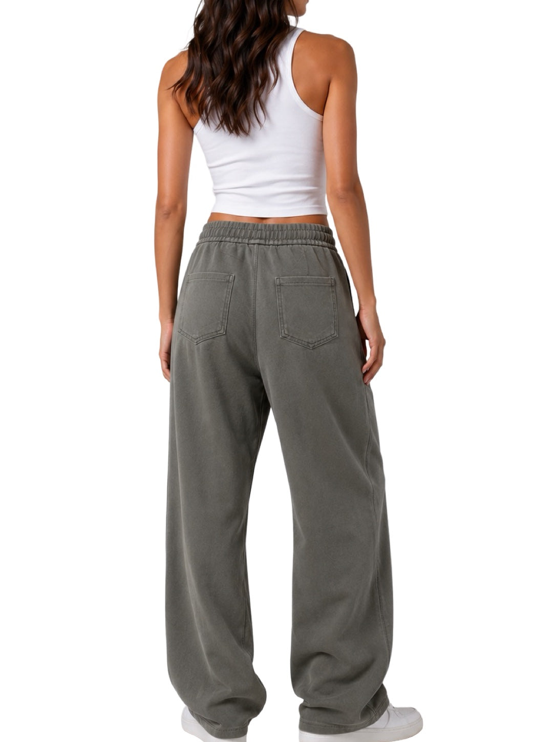 Pantaloni con elastico in vita