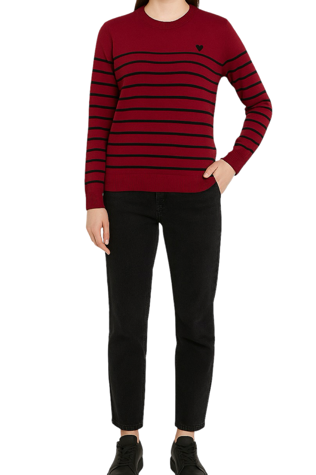 Maglia Cuoricino e Righe