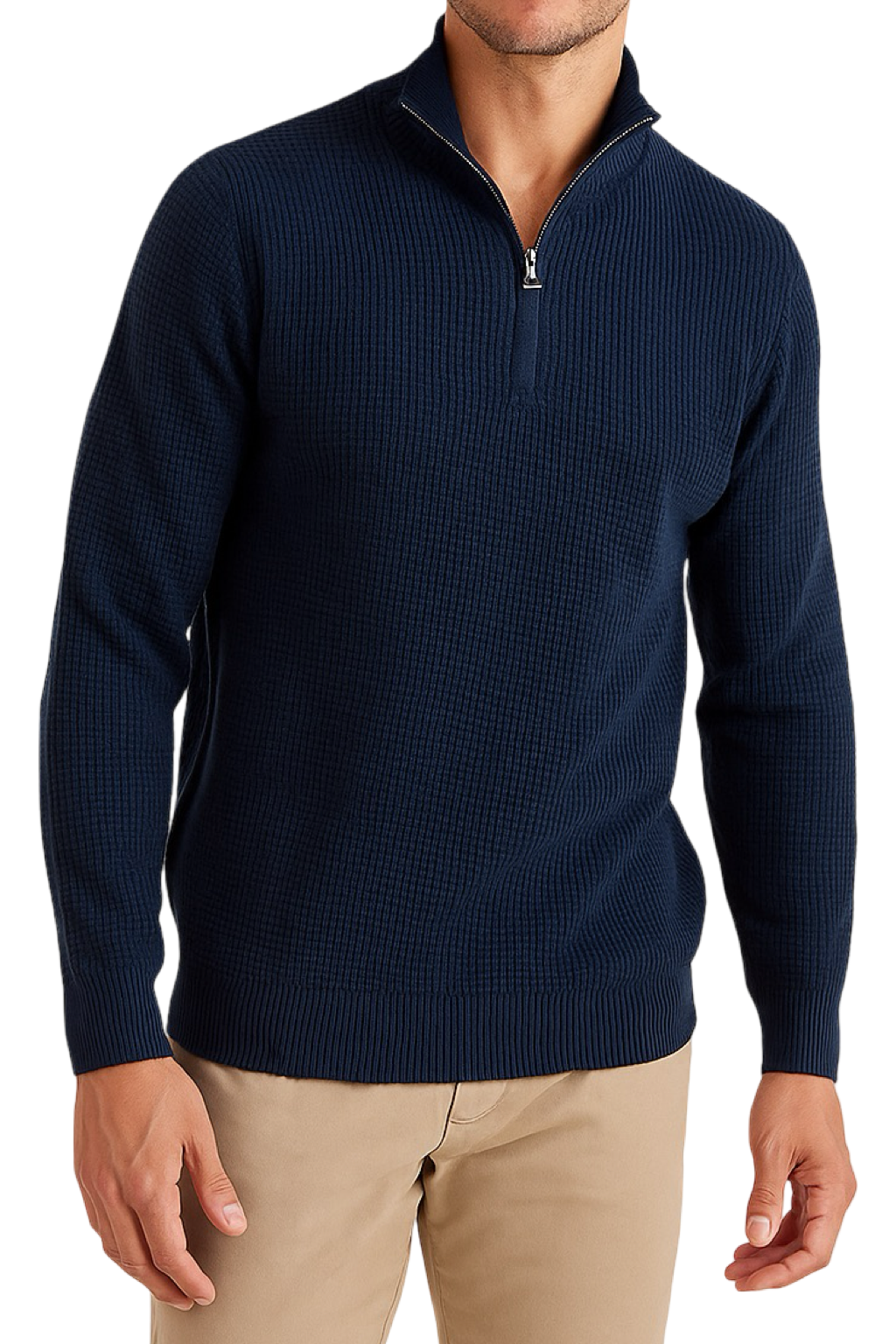 Maglione Mezza Zip Uomo