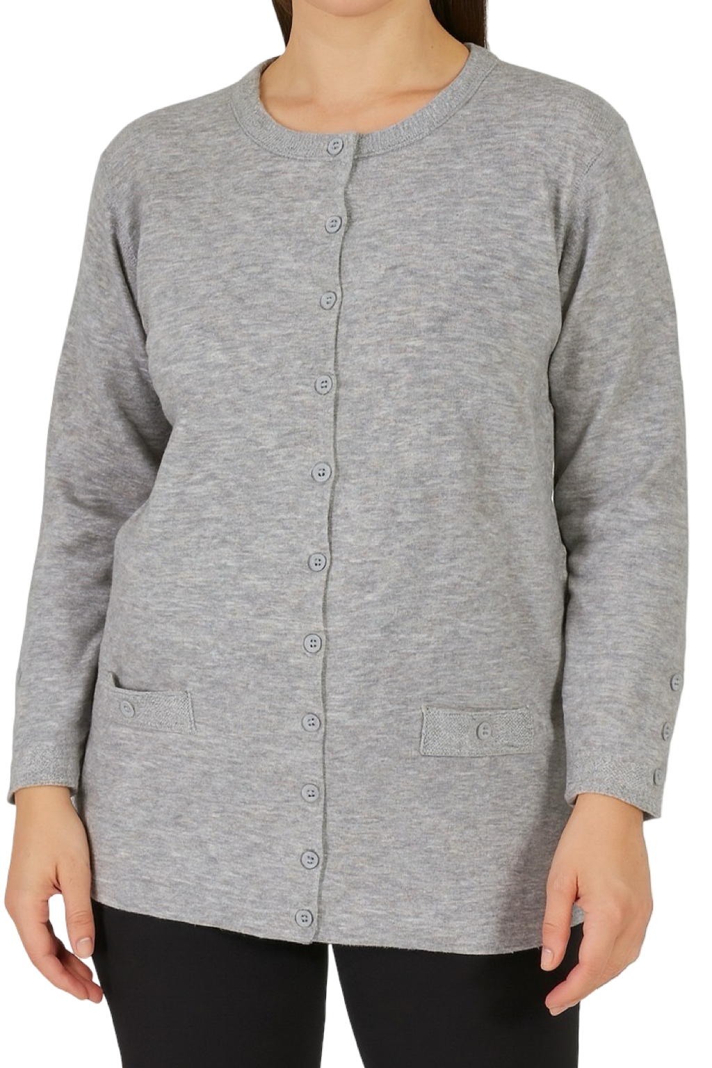 Cardigan Girocollo