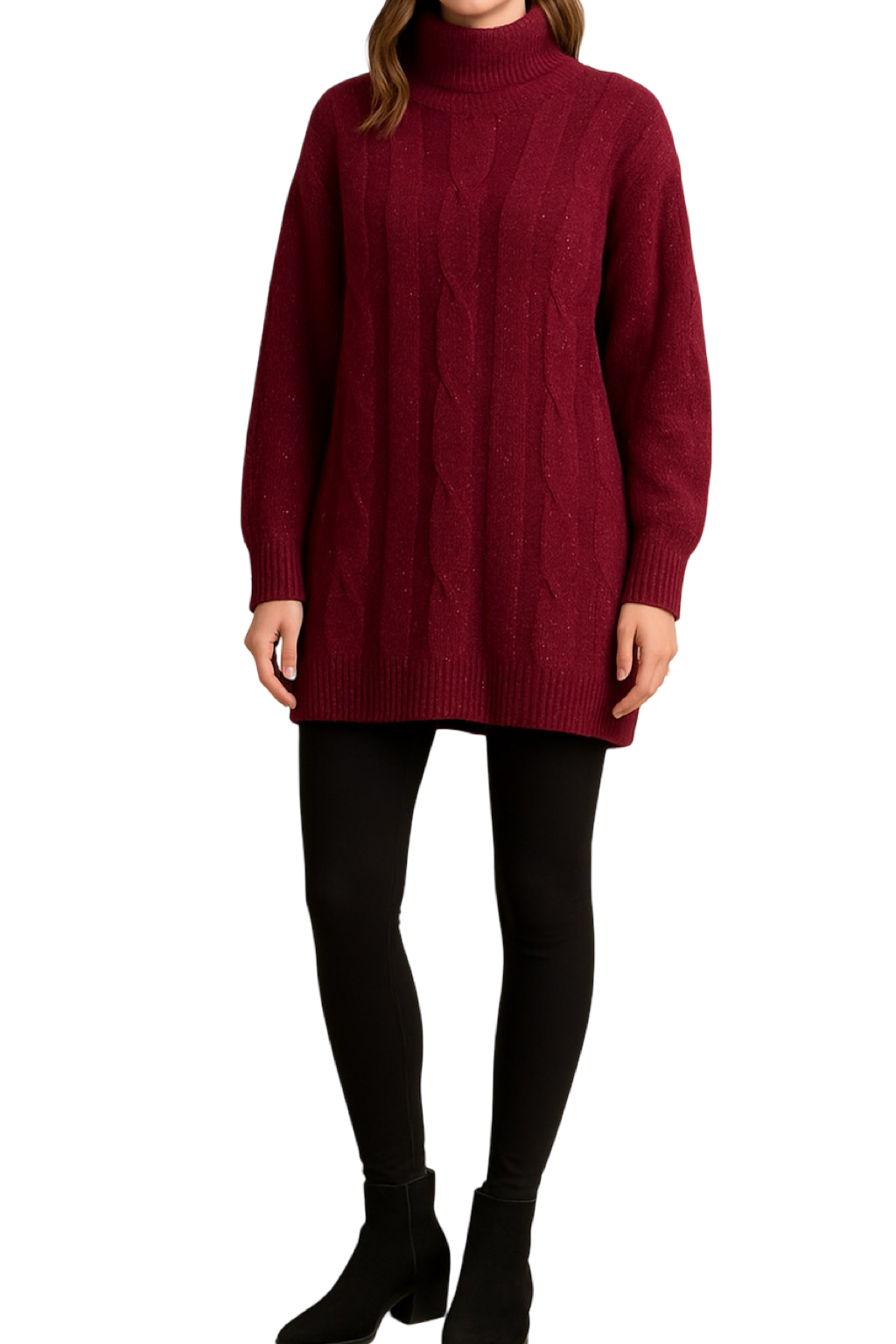 Maglione Lungo Glitter Natalizio