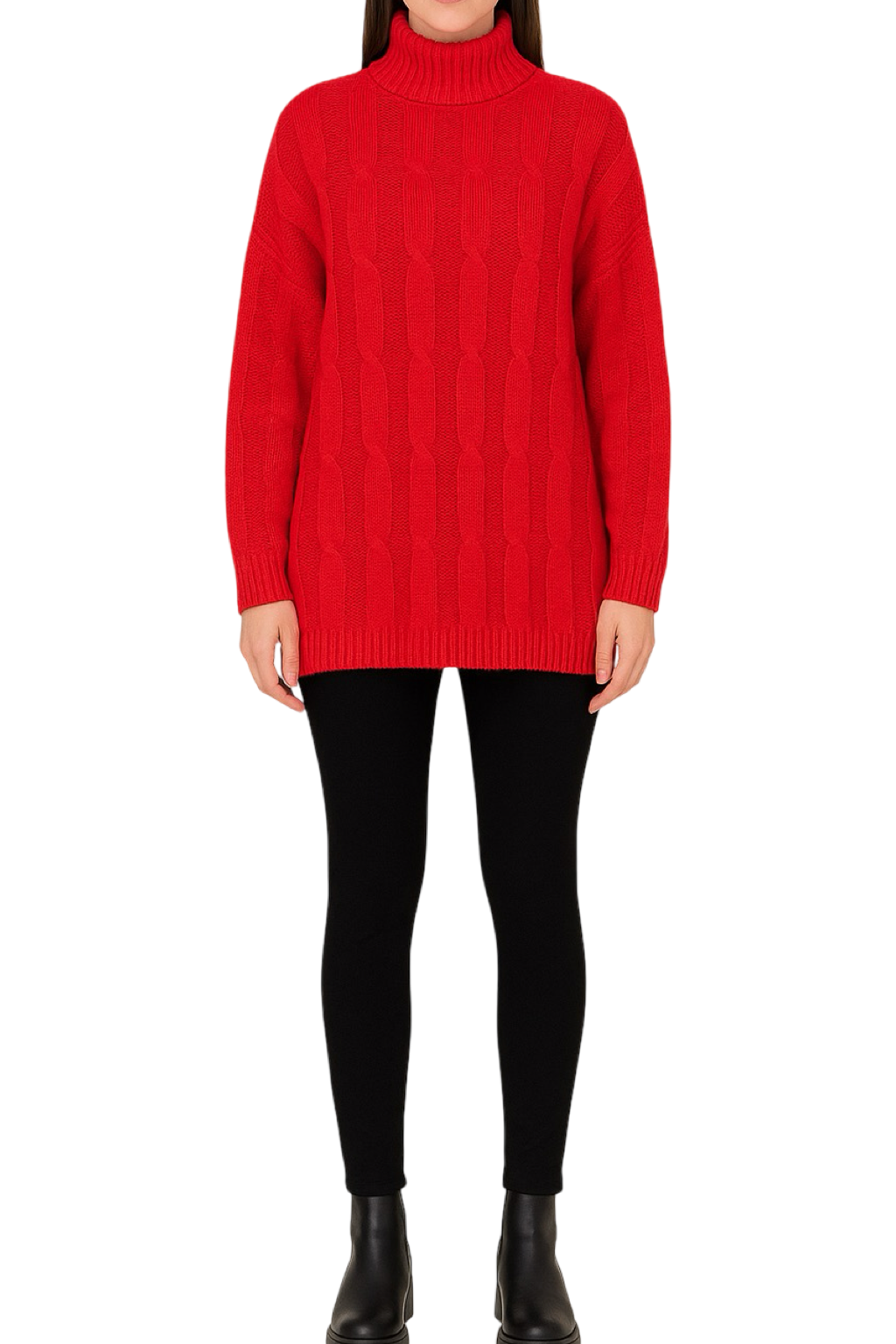 Maglione Lungo Glitter Natalizio