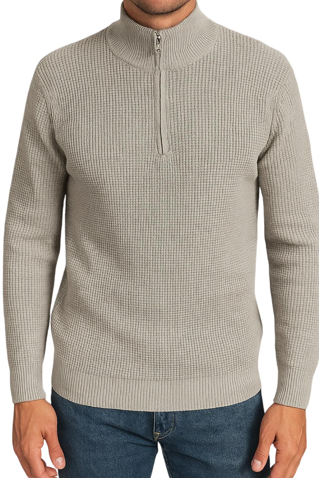 Maglione Mezza Zip Uomo