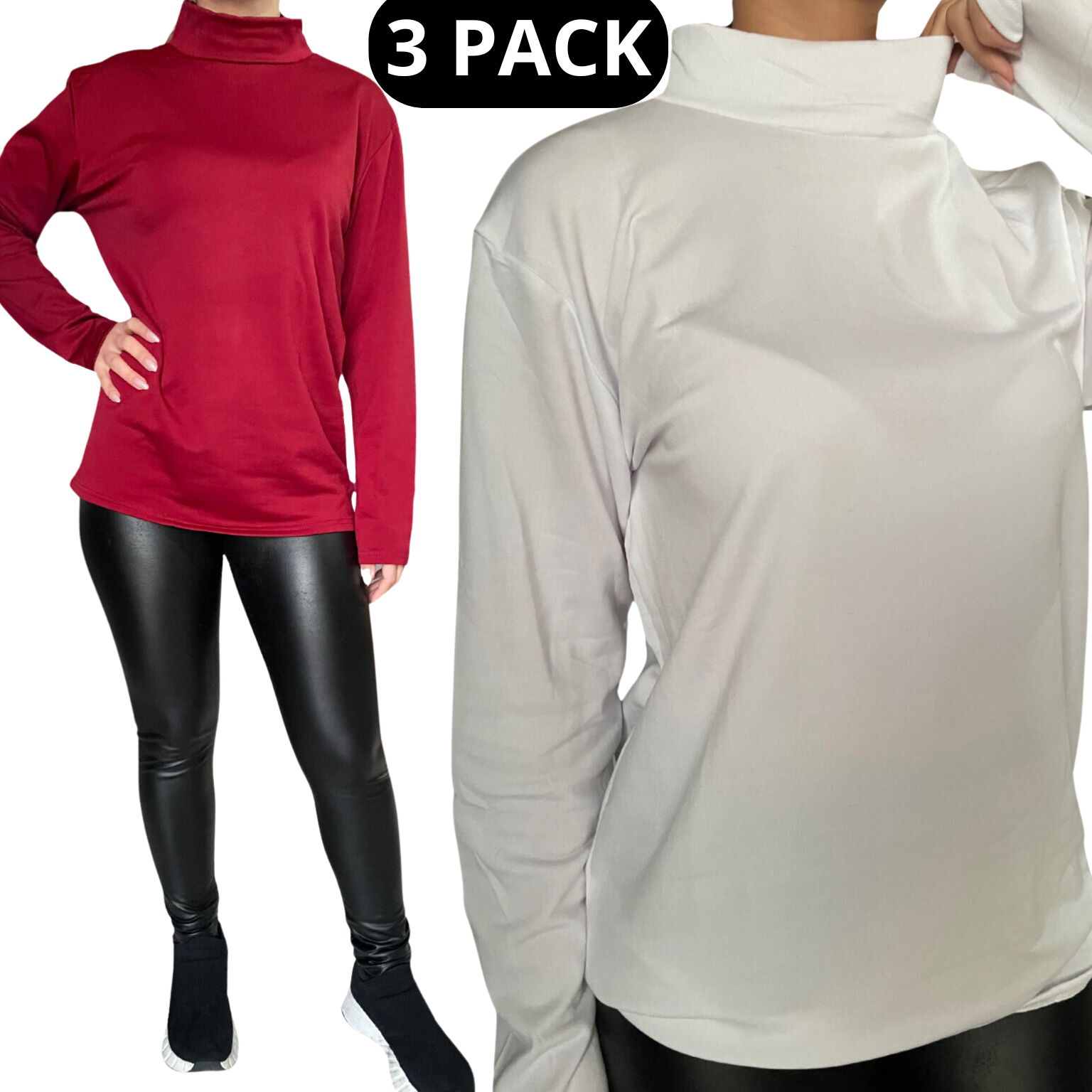 3 Pezzi Maglia termica donna
