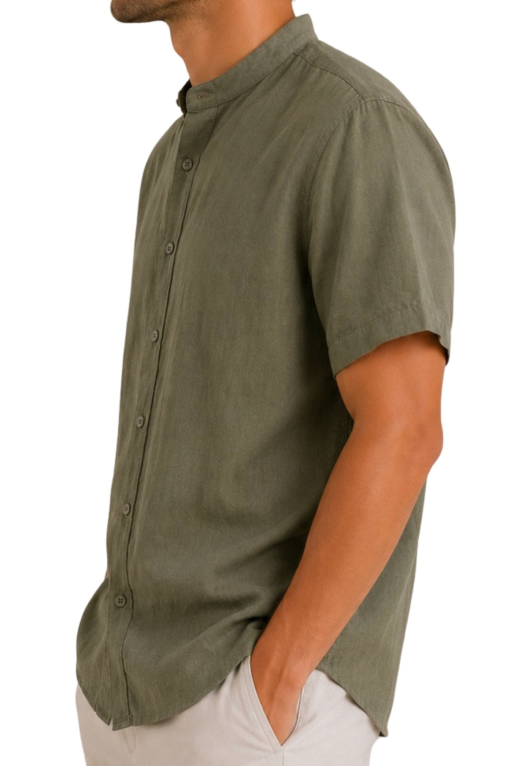 Camicia Lino Manica Corta