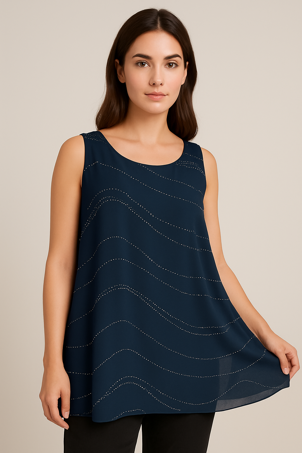 Canotta Elegante con velo
