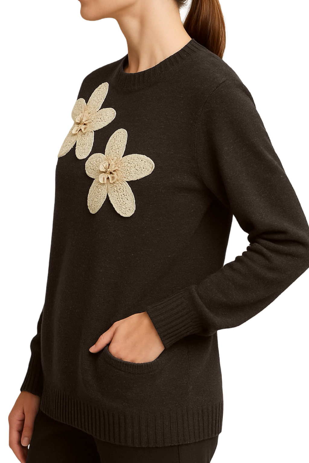 Maglione Macramé con tasche