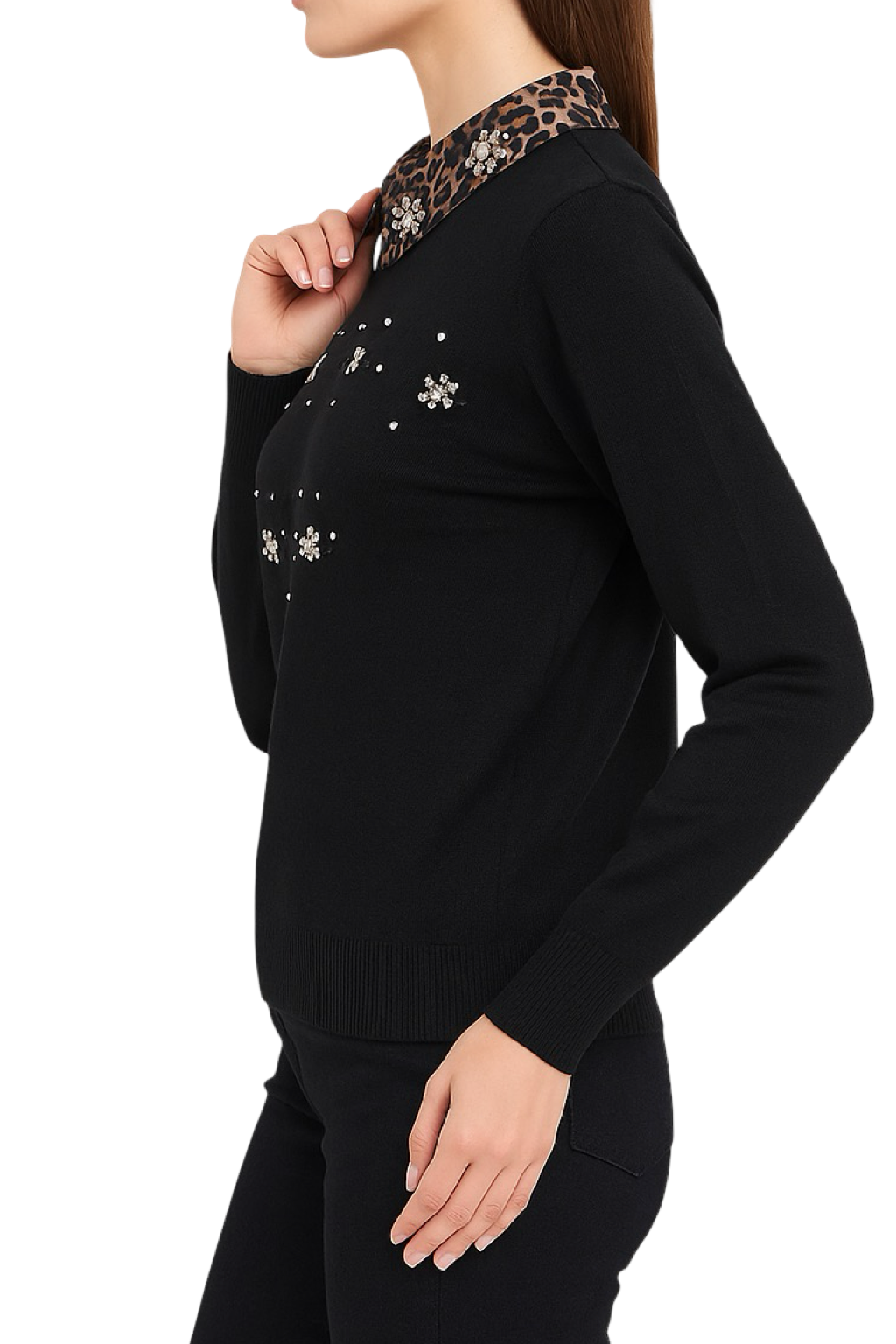 Maglia Colletto Fantasia