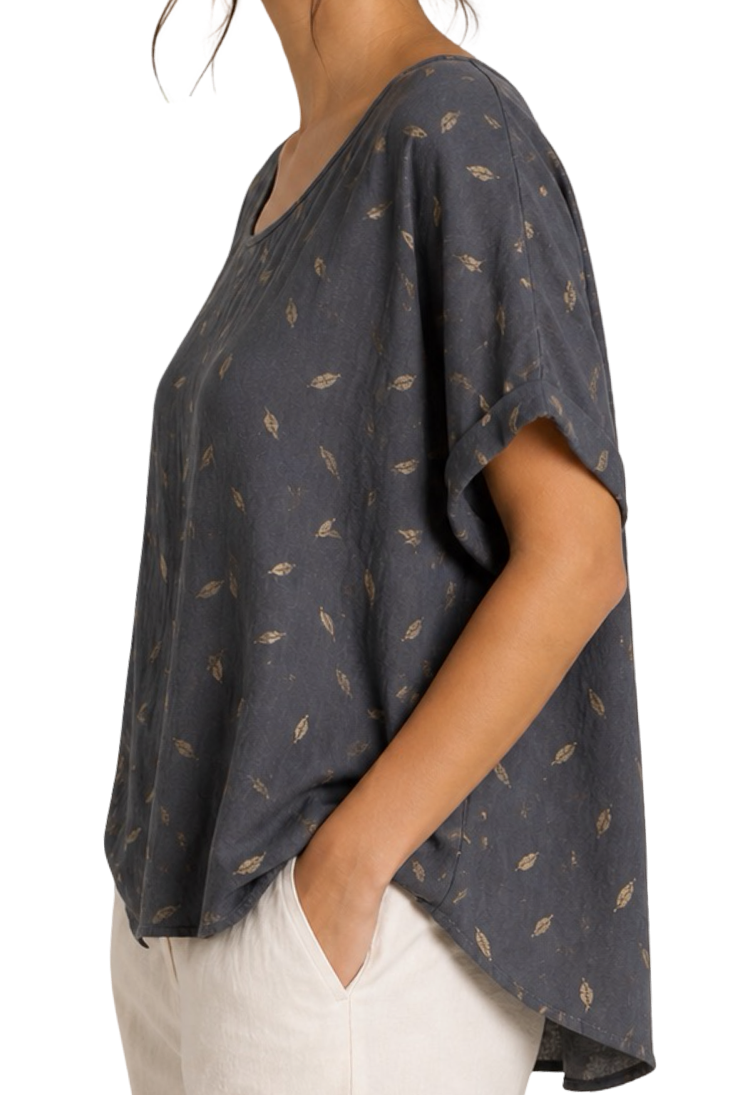 Blusa Foglie Dorate