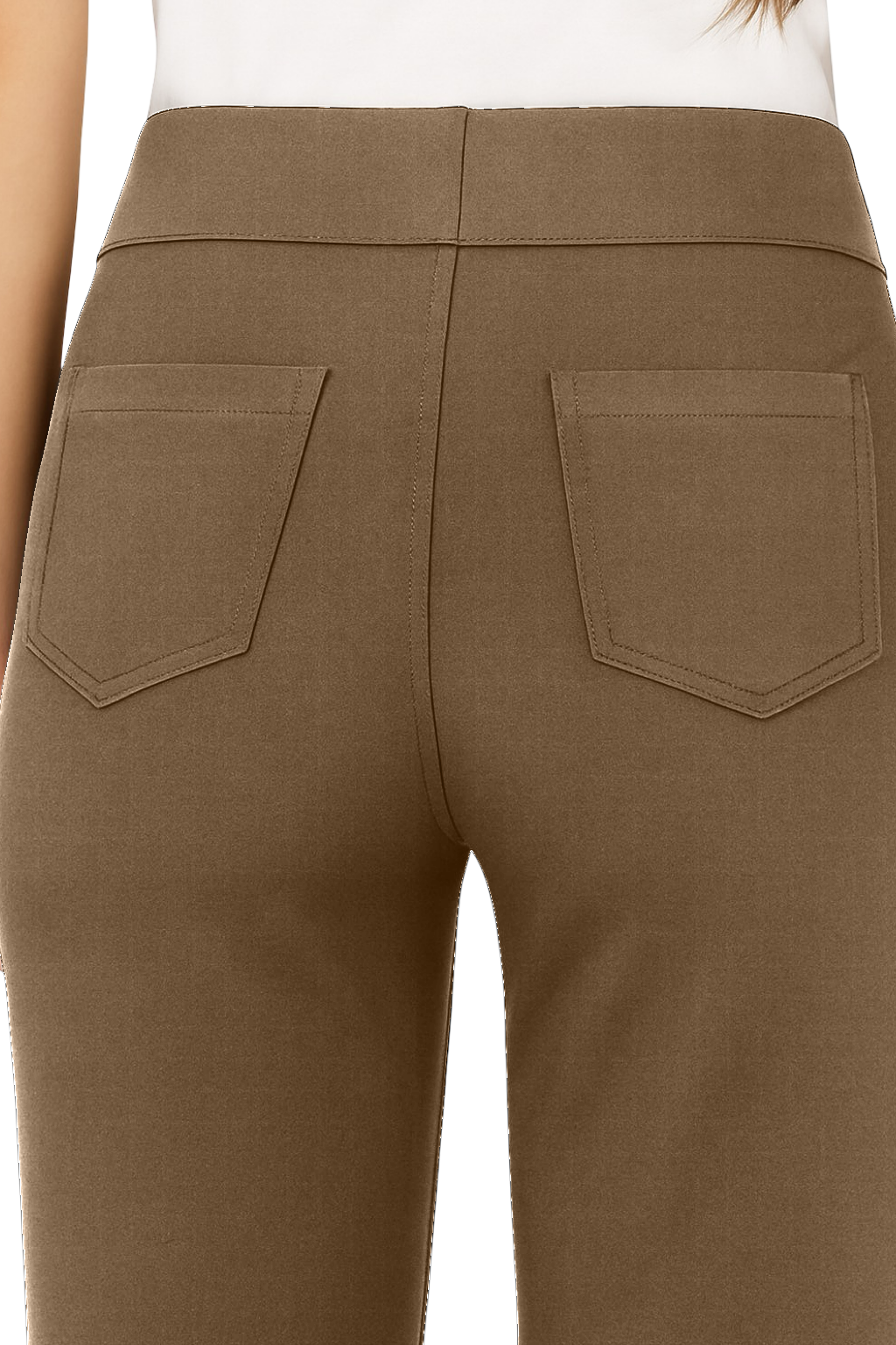 Pantaloni Vita Alta con Bottoni