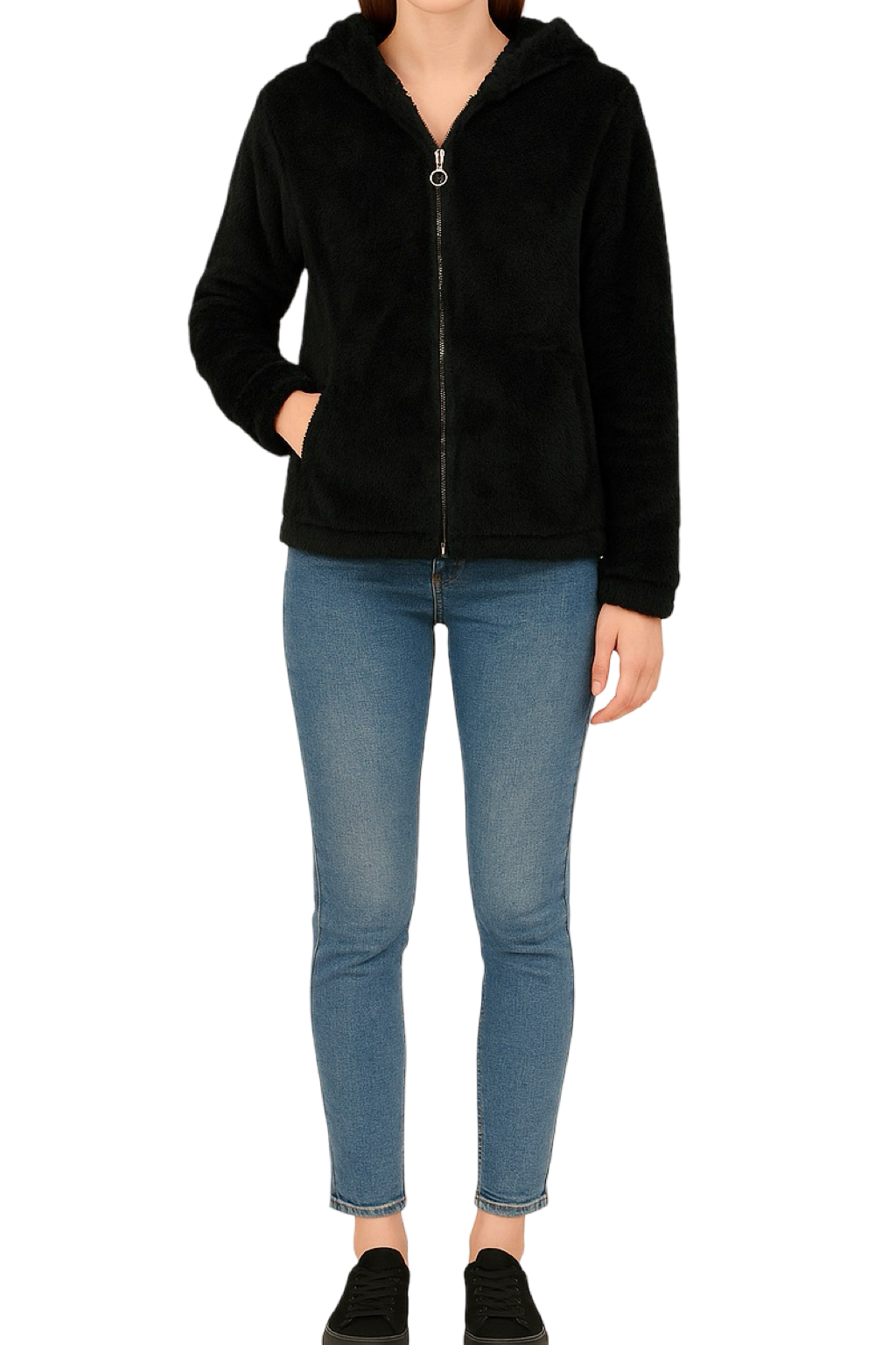 Pelliccia Stile Felpa