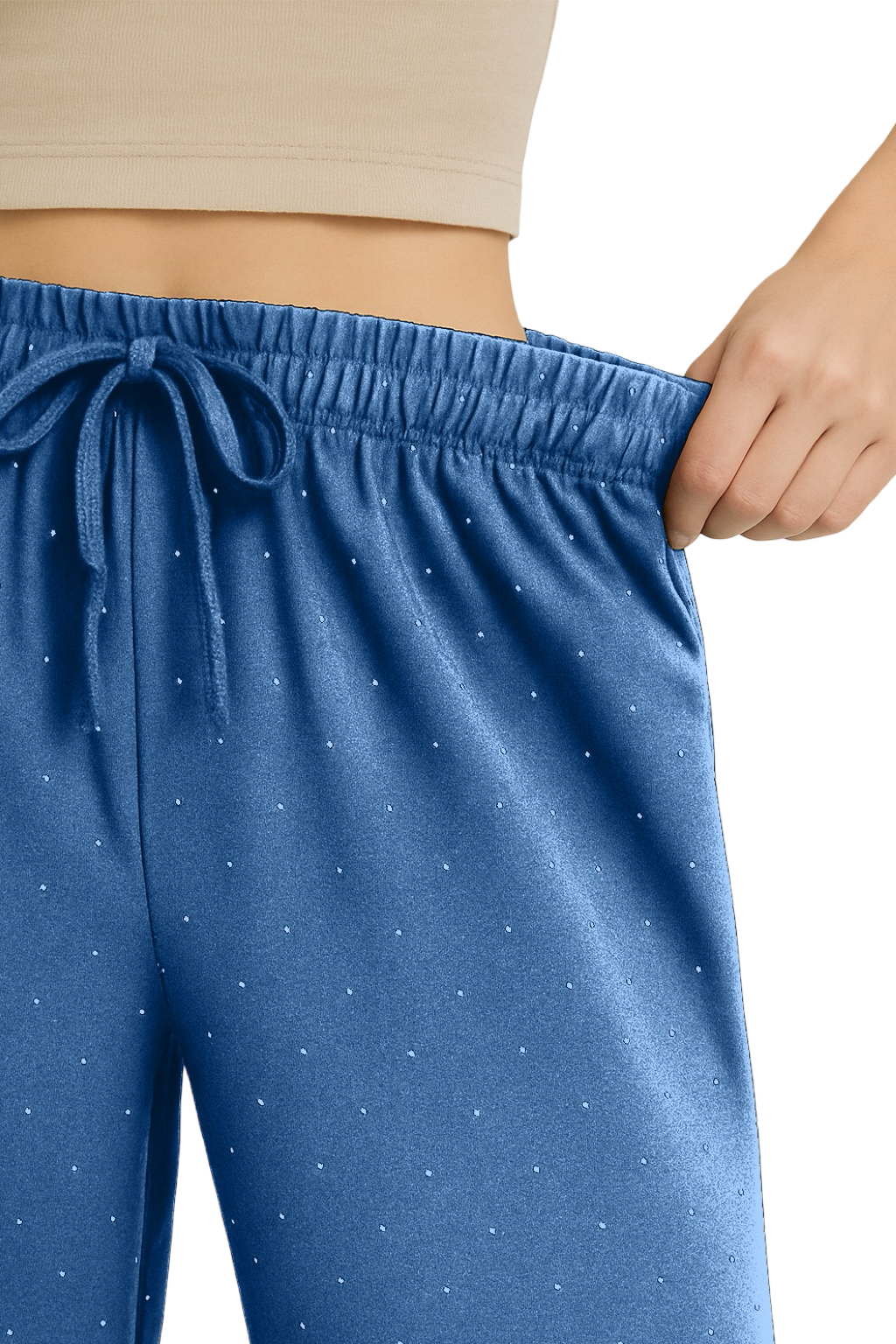 Pantaloni palazzo brillantini