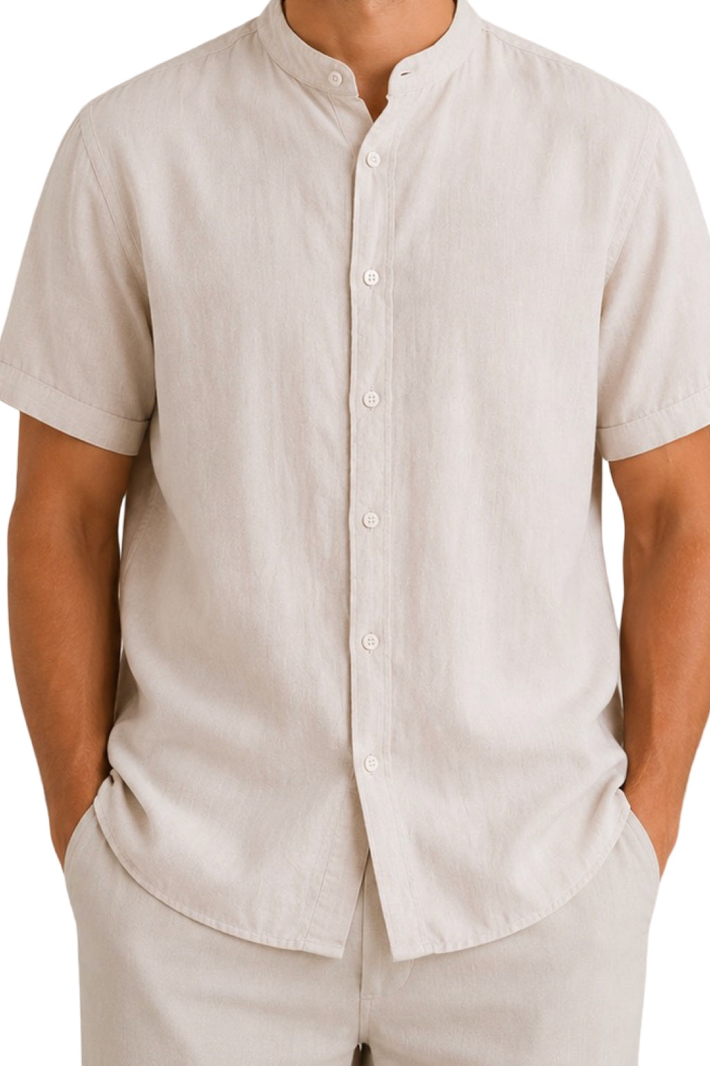Camicia Lino Manica Corta