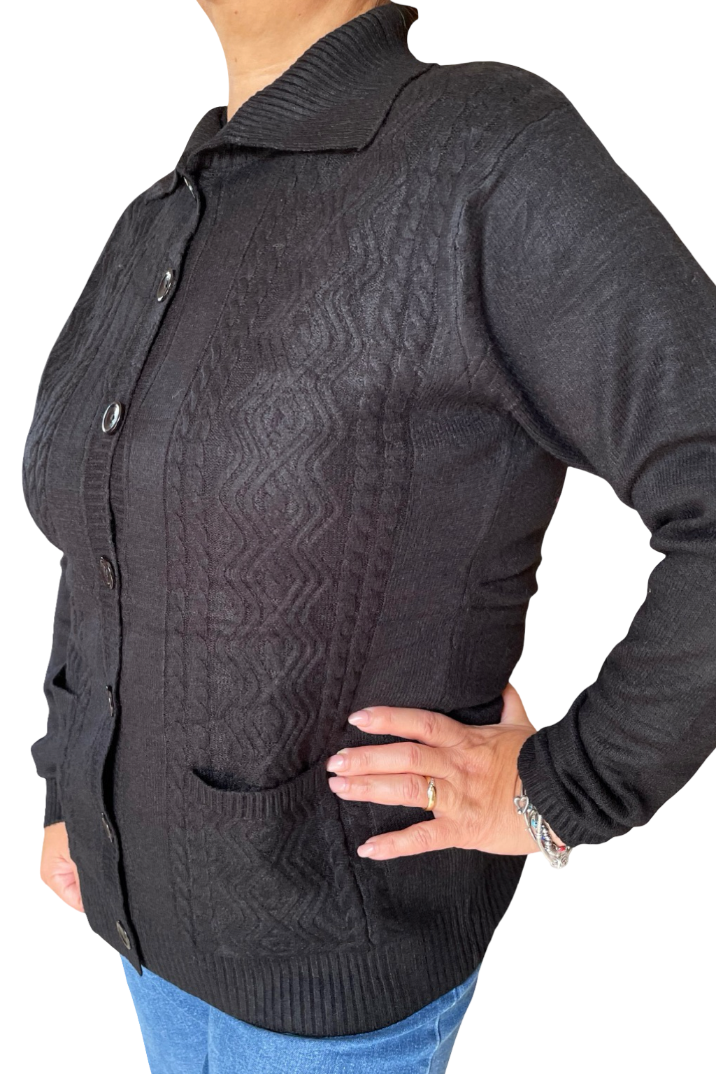 Cardigan con bottoni