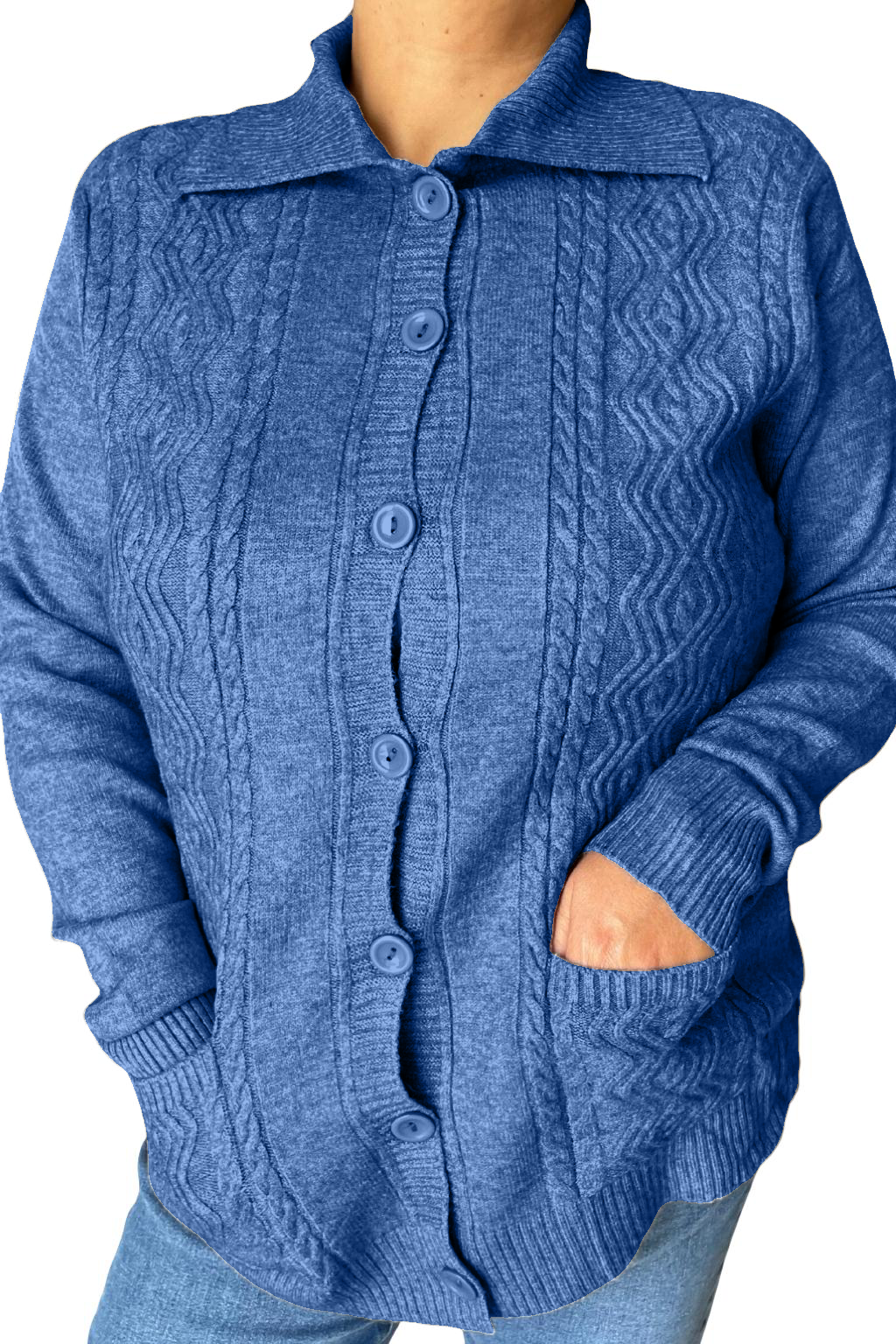 Cardigan con bottoni