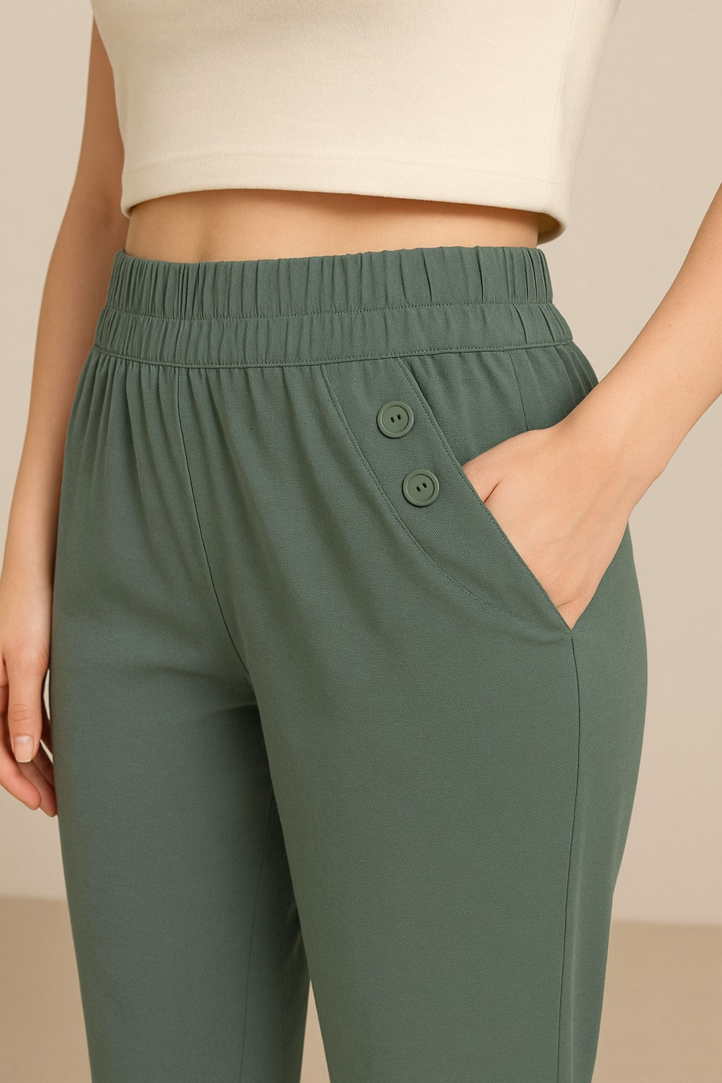 Pantaloni Basic con elastico