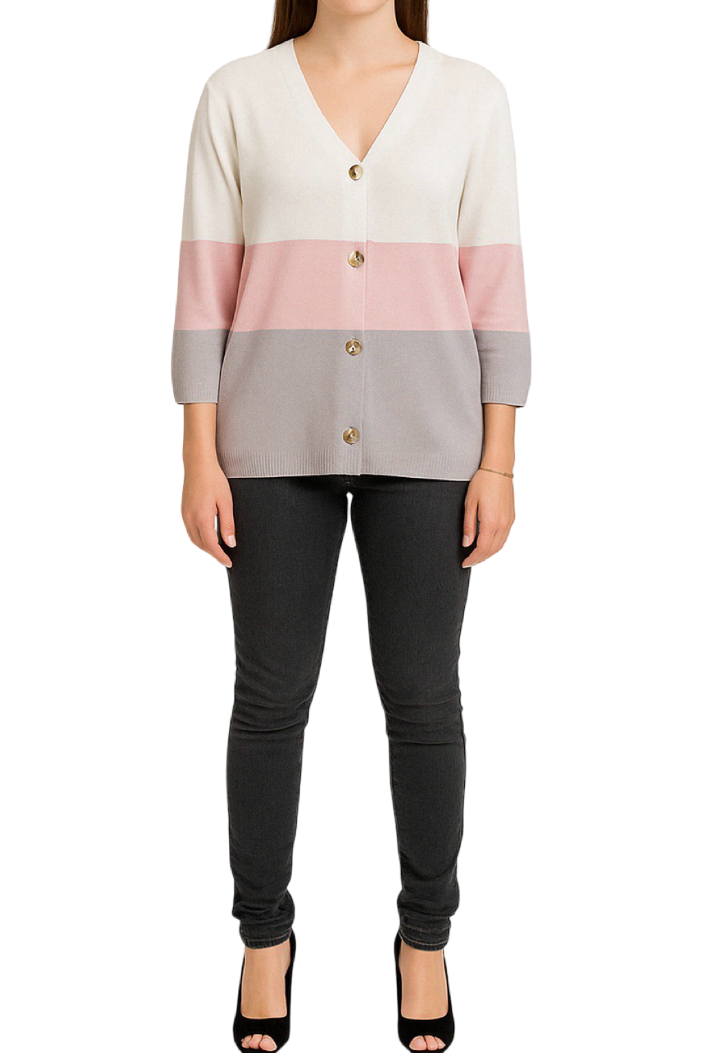 Cardigan lungo bottoni