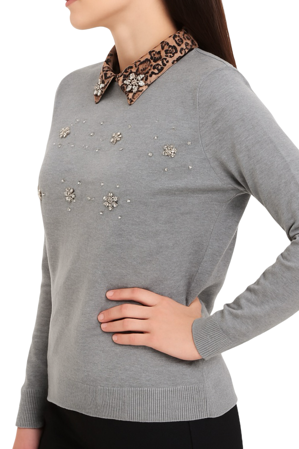 Maglia Colletto Fantasia