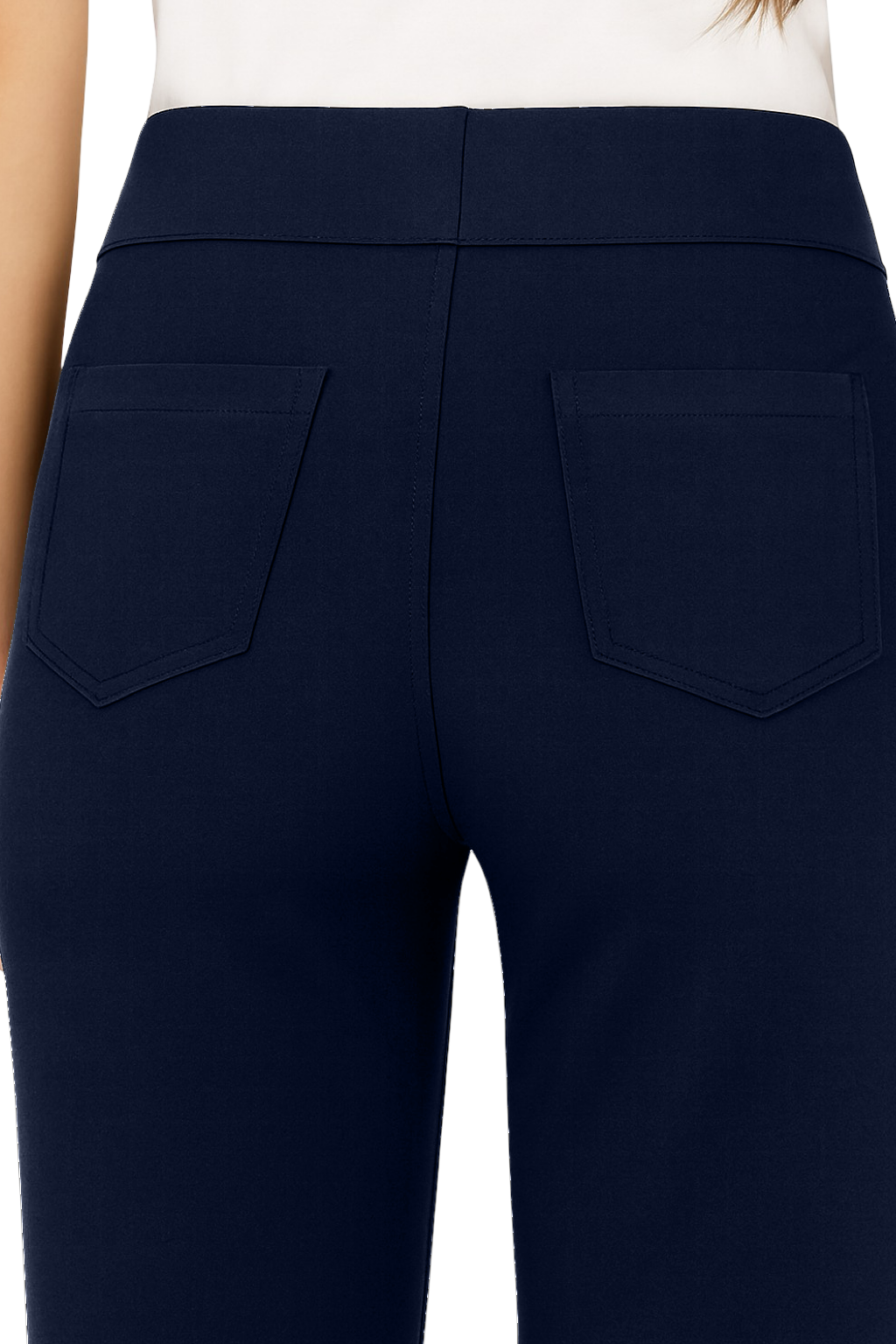Pantaloni Vita Alta con Bottoni