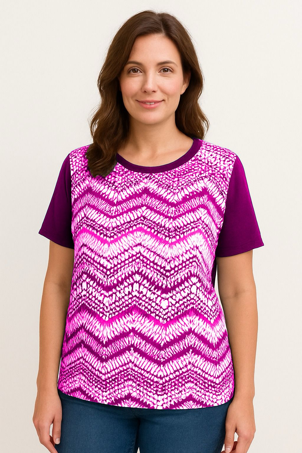 Maglia fantasia signora