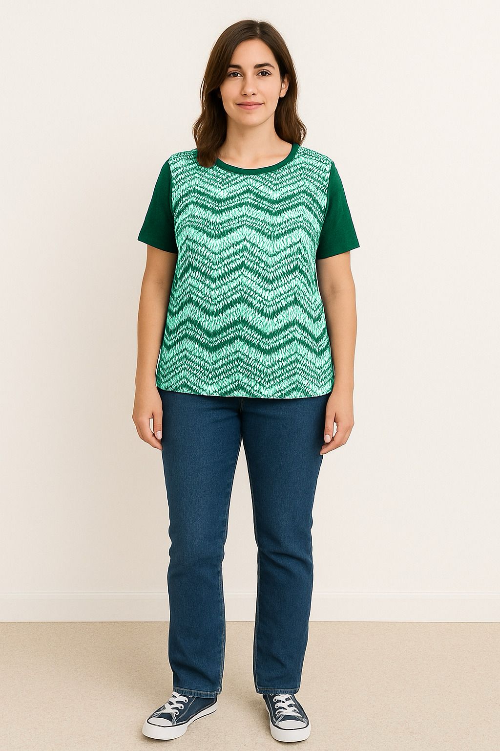 Maglia fantasia signora